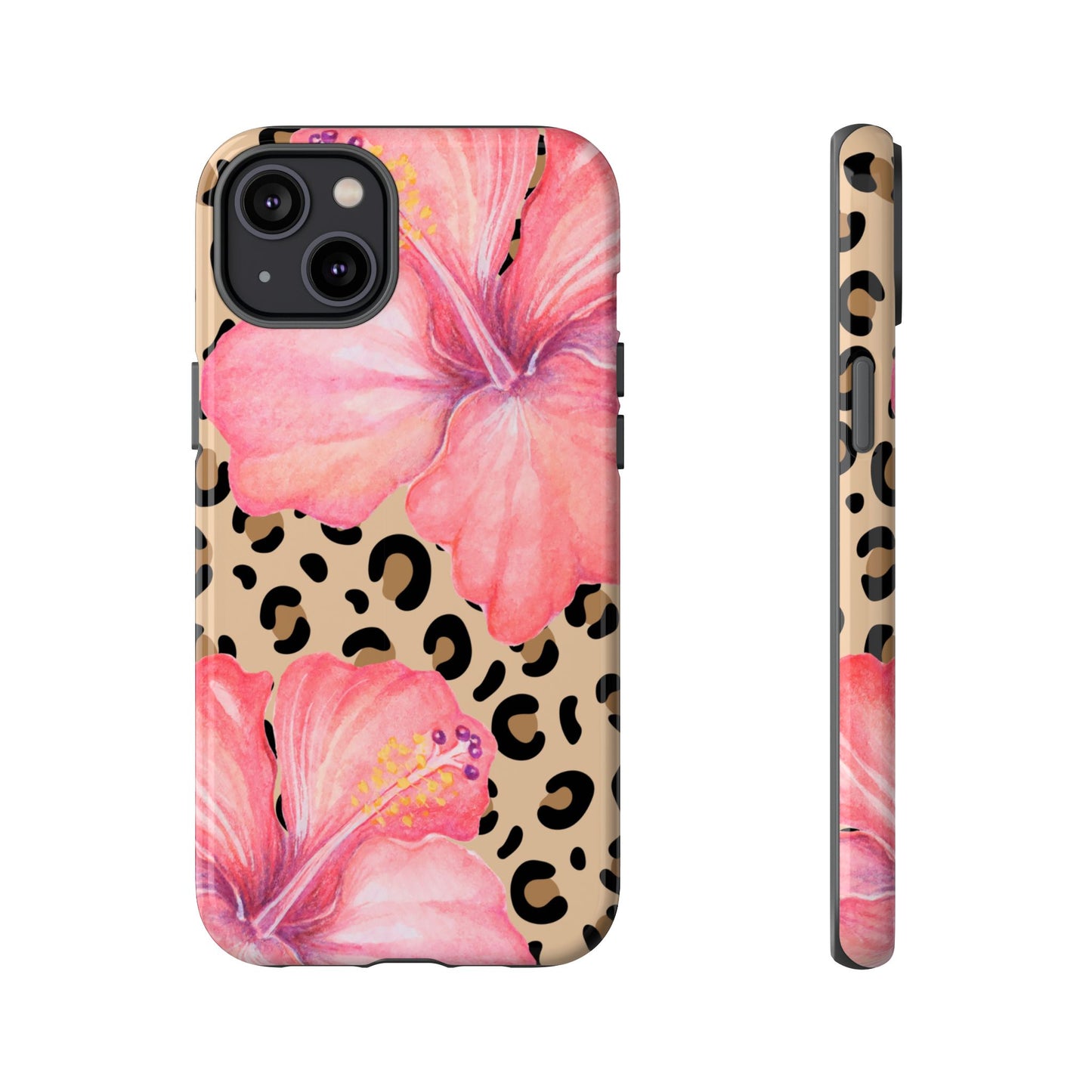 Leopard and Hibiscus iPHONE Tough Cases l Perfect for the Summer