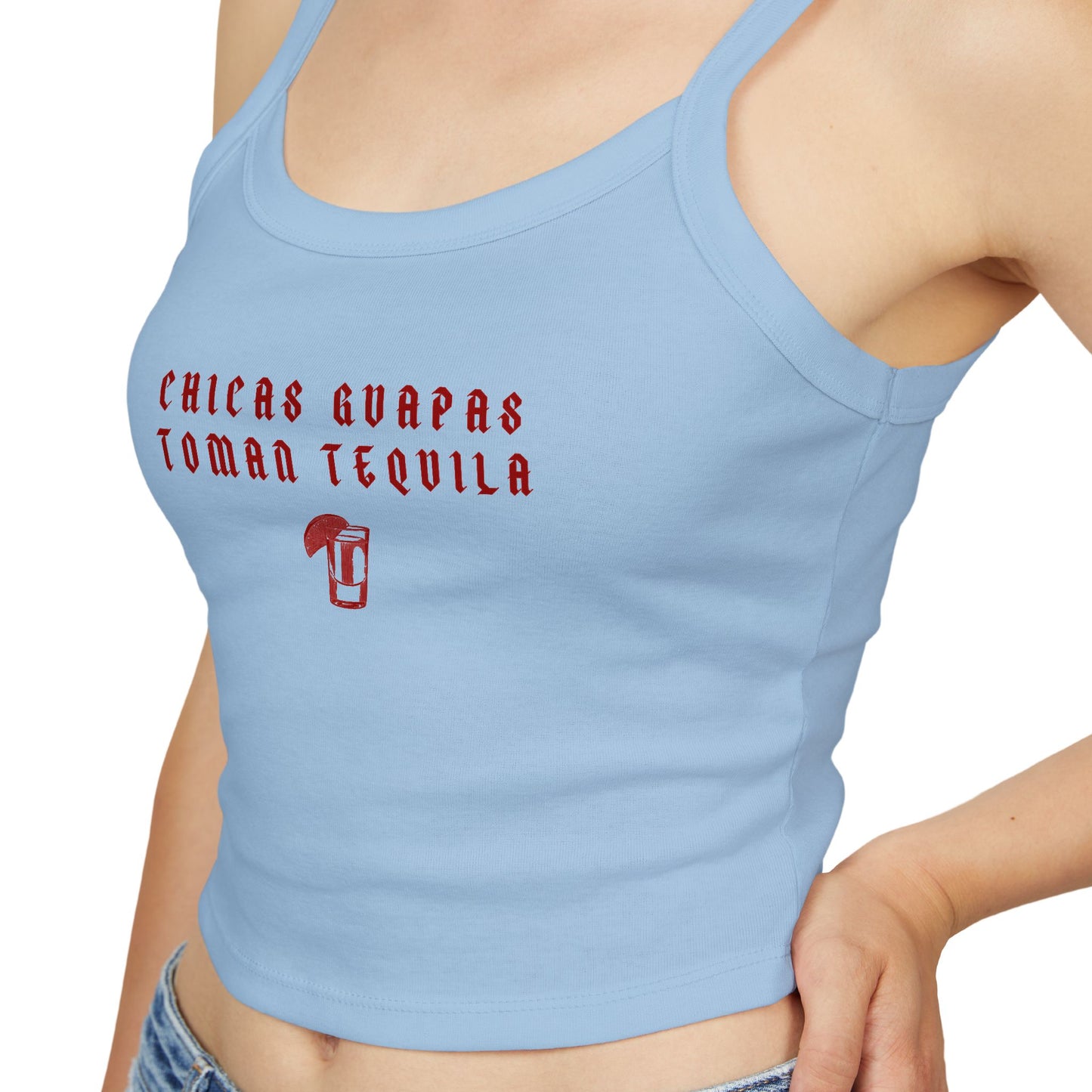 Chicas Guapas Toman Tequila Camiseta de Tirantes Finos para Mujer - Prenda de Verano de Moda