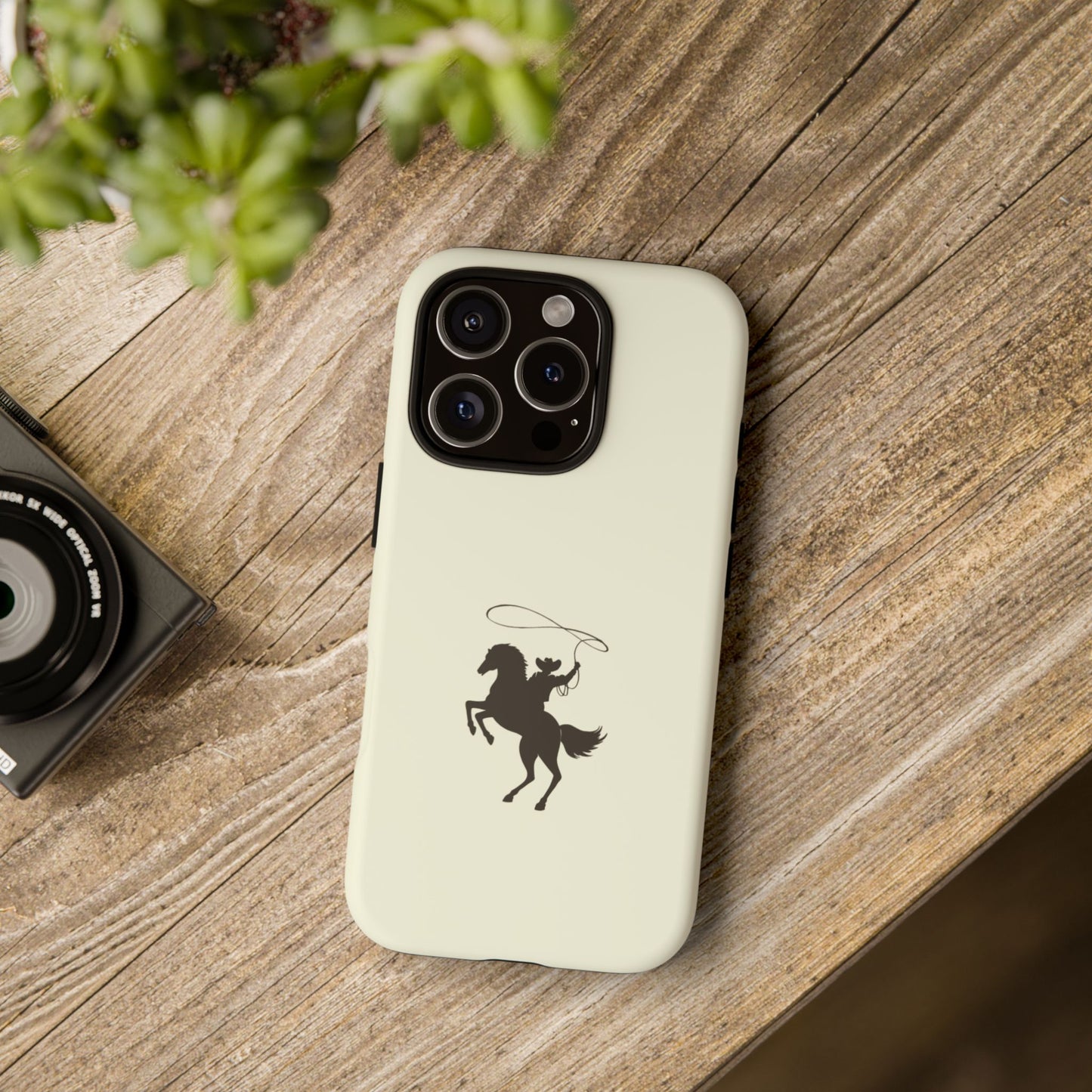 iPHONE Western Horse Rider Phone Case l Durable Phone Cover, Cowboy Style, Tough Case