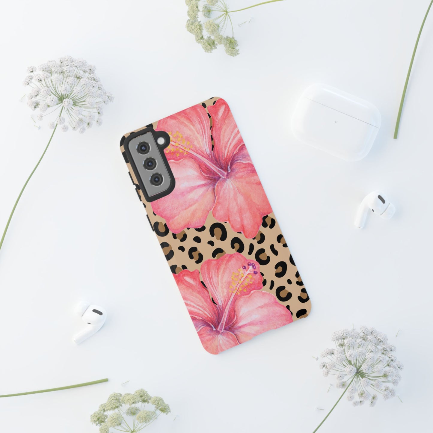 Leopard and Hibiscus SAMSUNG Tough Cases l Perfect for the Summer