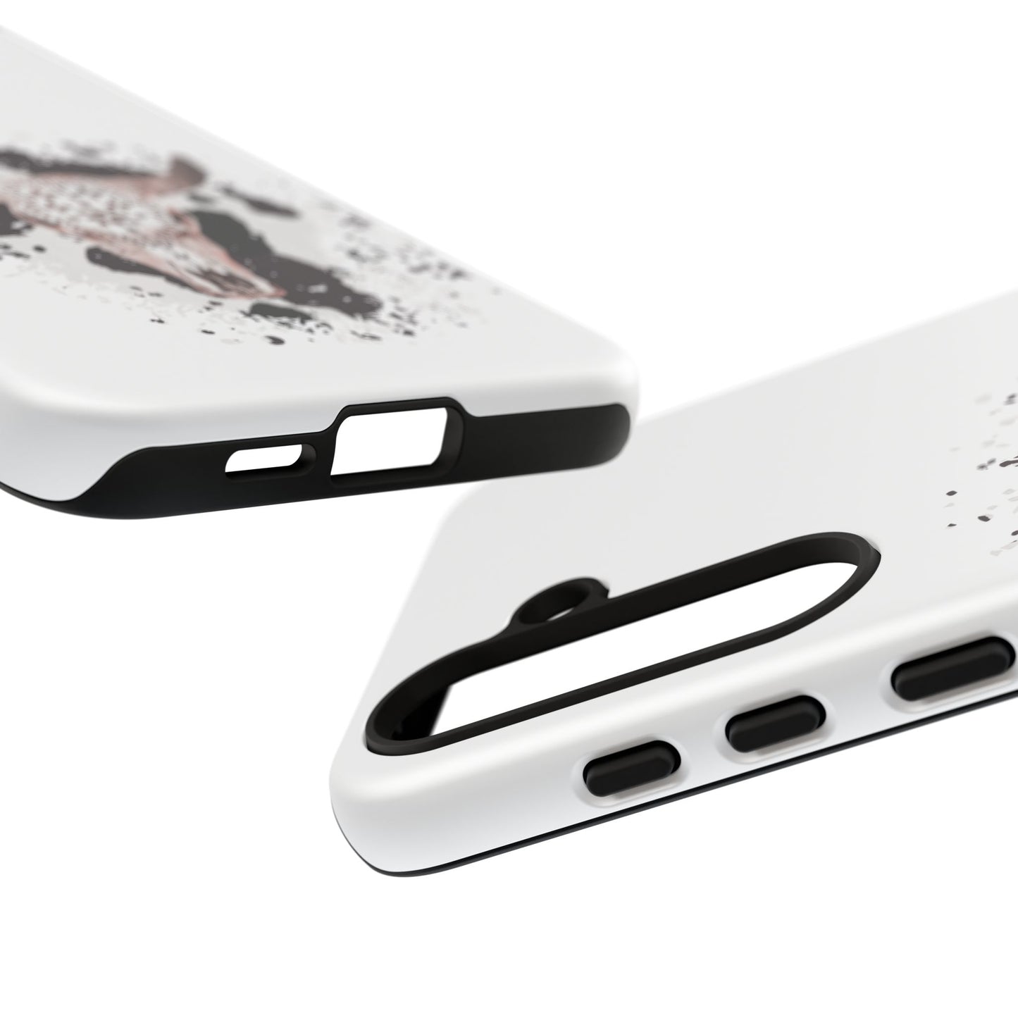 SAMSUNG Bull Skull with Cow Print Tough Phone Case l Gift for Him, Western Style
