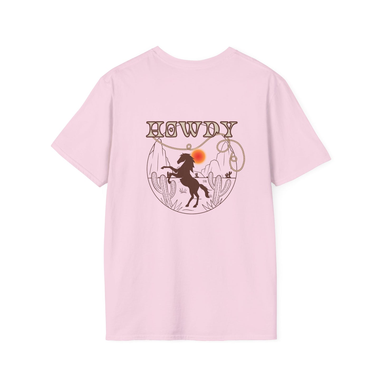 Howdy Cowboy Graphic Tee - Unisex Softstyle T-Shirt