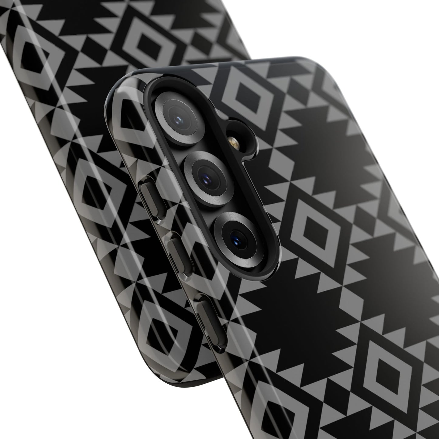 SAMSUNG Tribal Pattern Black and Grey Tough Phone Case | MADE FOR HIM AND HER