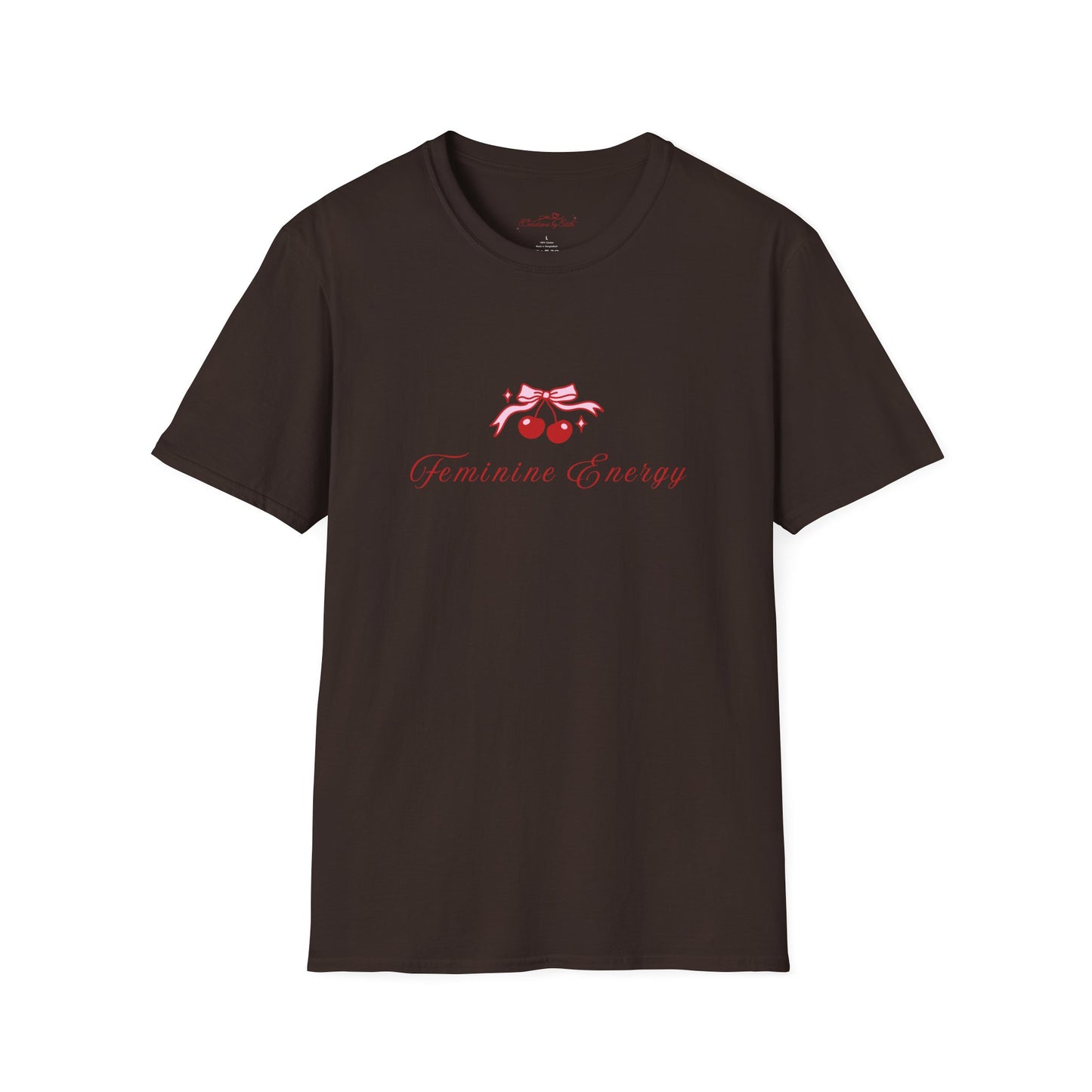 Feminine Energy Unisex Softstyle T-Shirt - Positive Vibes for Everyday Wear