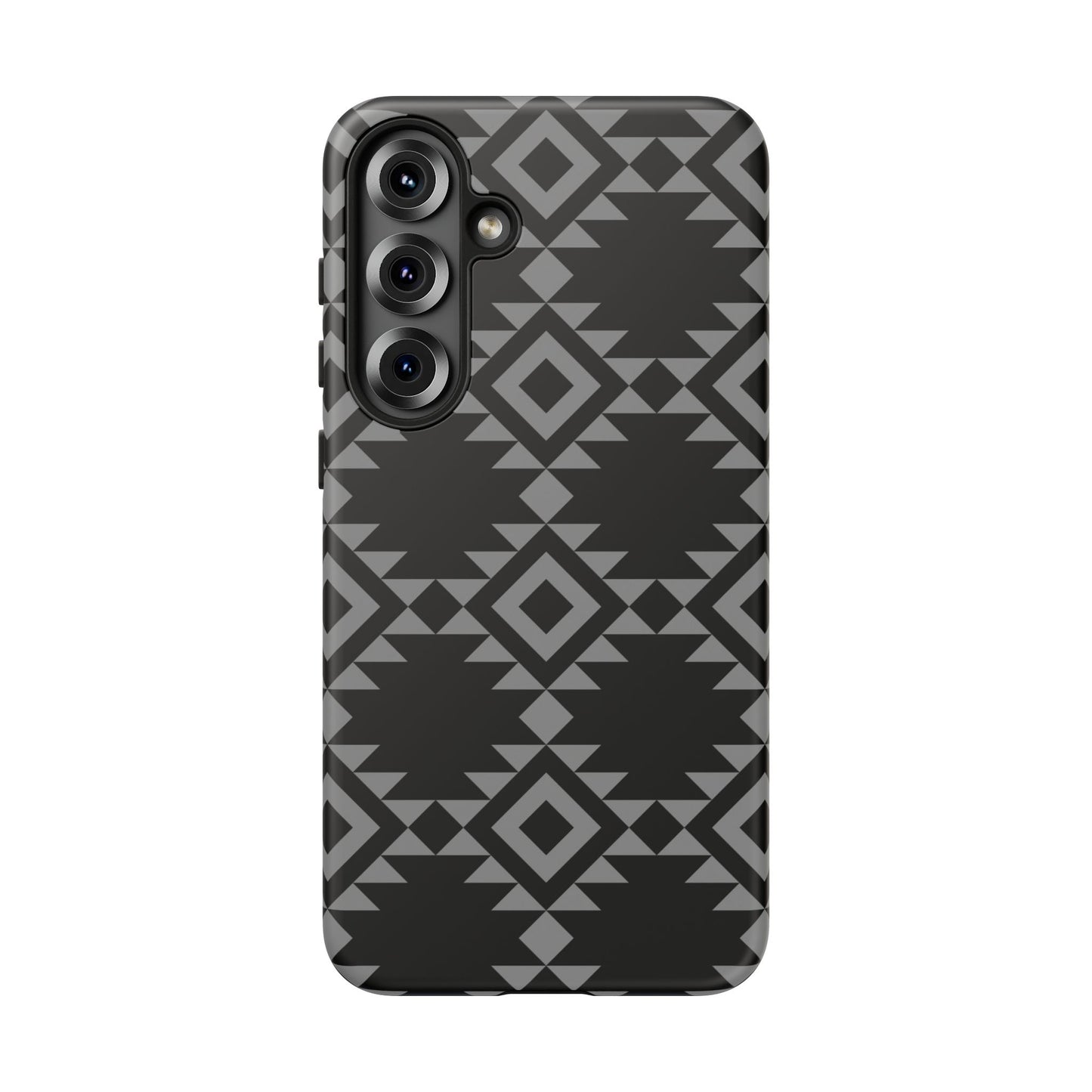 SAMSUNG Tribal Pattern Black and Grey Tough Phone Case | MADE FOR HIM AND HER