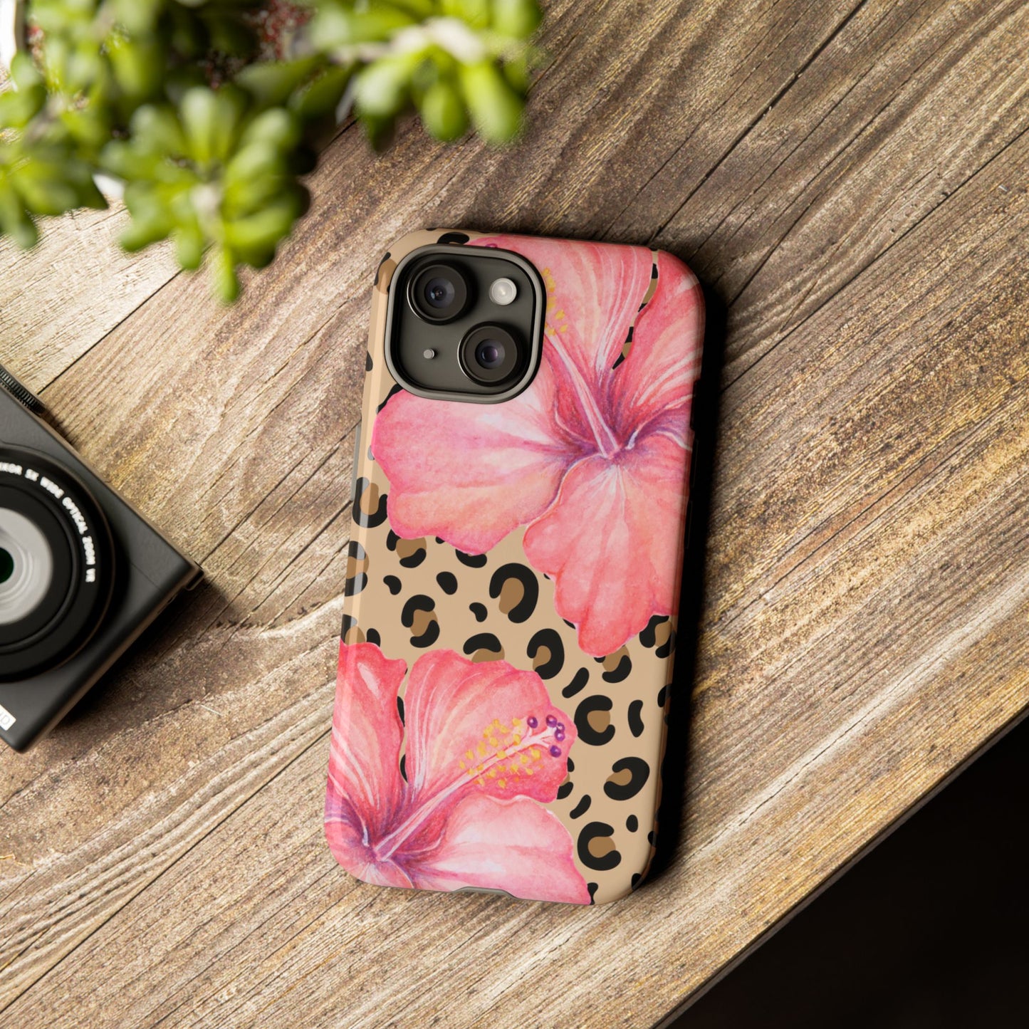 Leopard and Hibiscus iPHONE Tough Cases l Perfect for the Summer