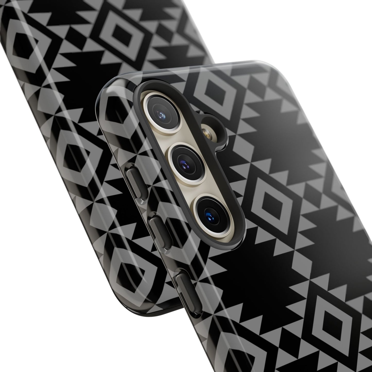 SAMSUNG Tribal Pattern Black and Grey Tough Phone Case | MADE FOR HIM AND HER