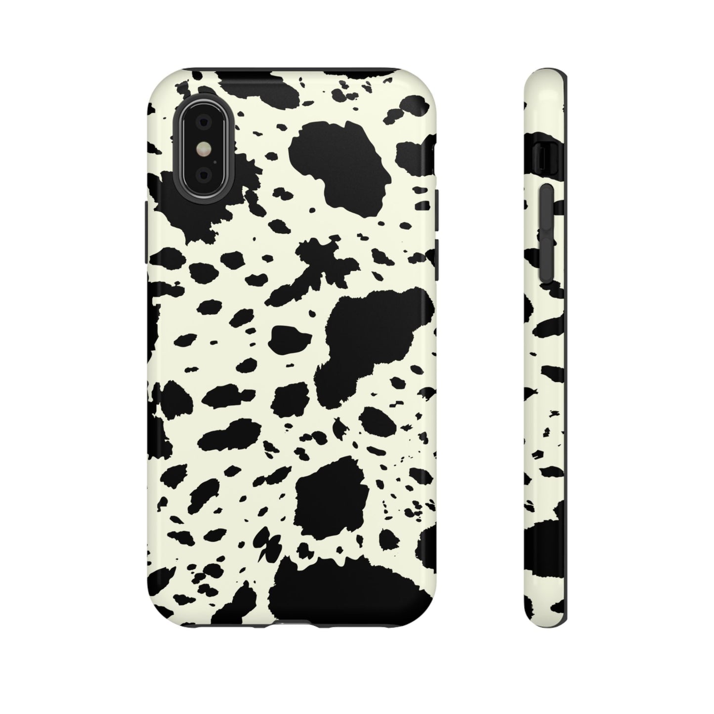 iPHONE Cow Print Tough Phone Cases l Durable Protection