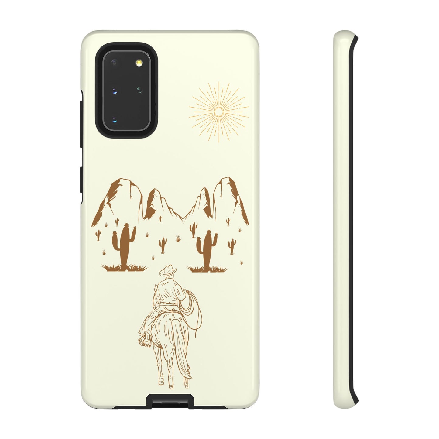 SAMSUNG Cowboy Riding into the Sunset Tough Phone Case