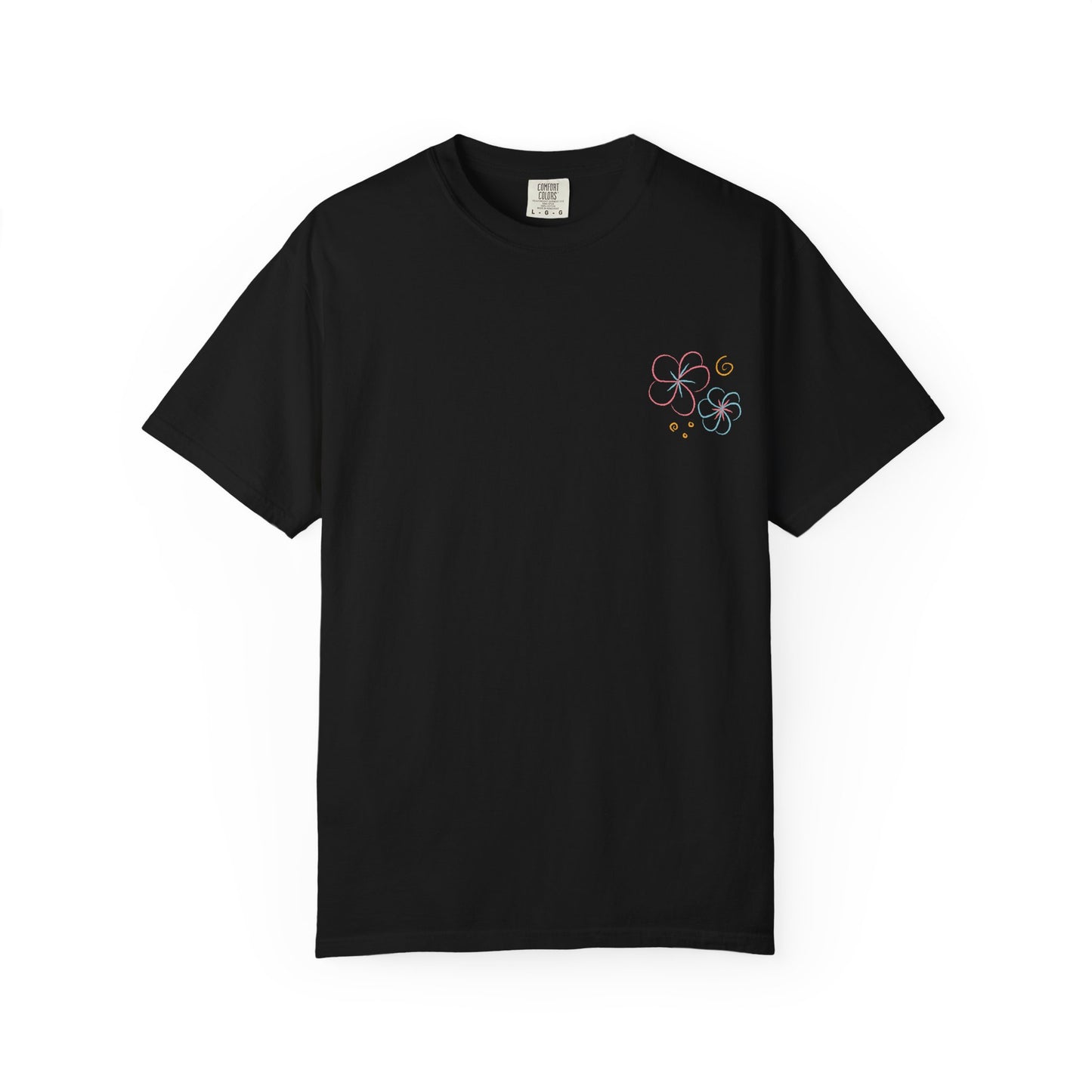 Pastel Hibiscus Logo Garment-Dyed Tee l Summer Essential