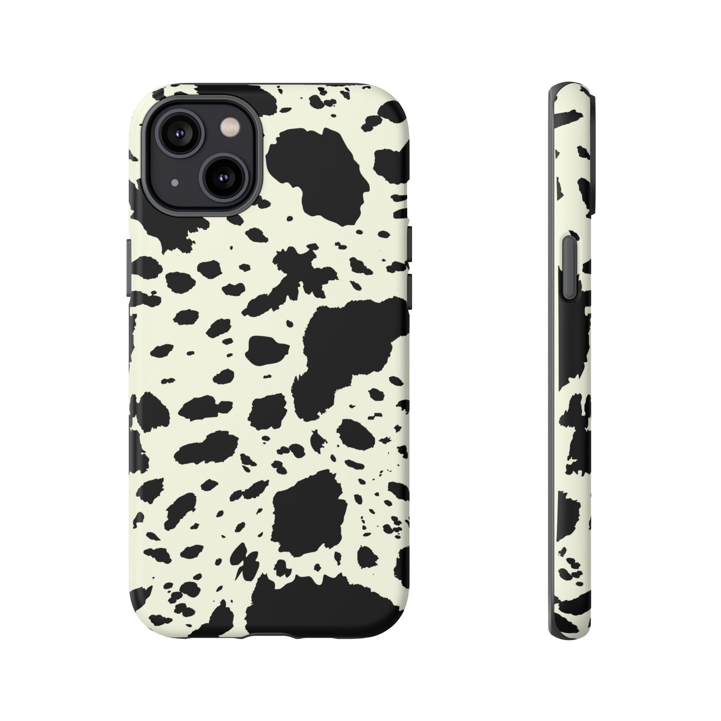 iPHONE Cow Print Tough Phone Cases l Durable Protection