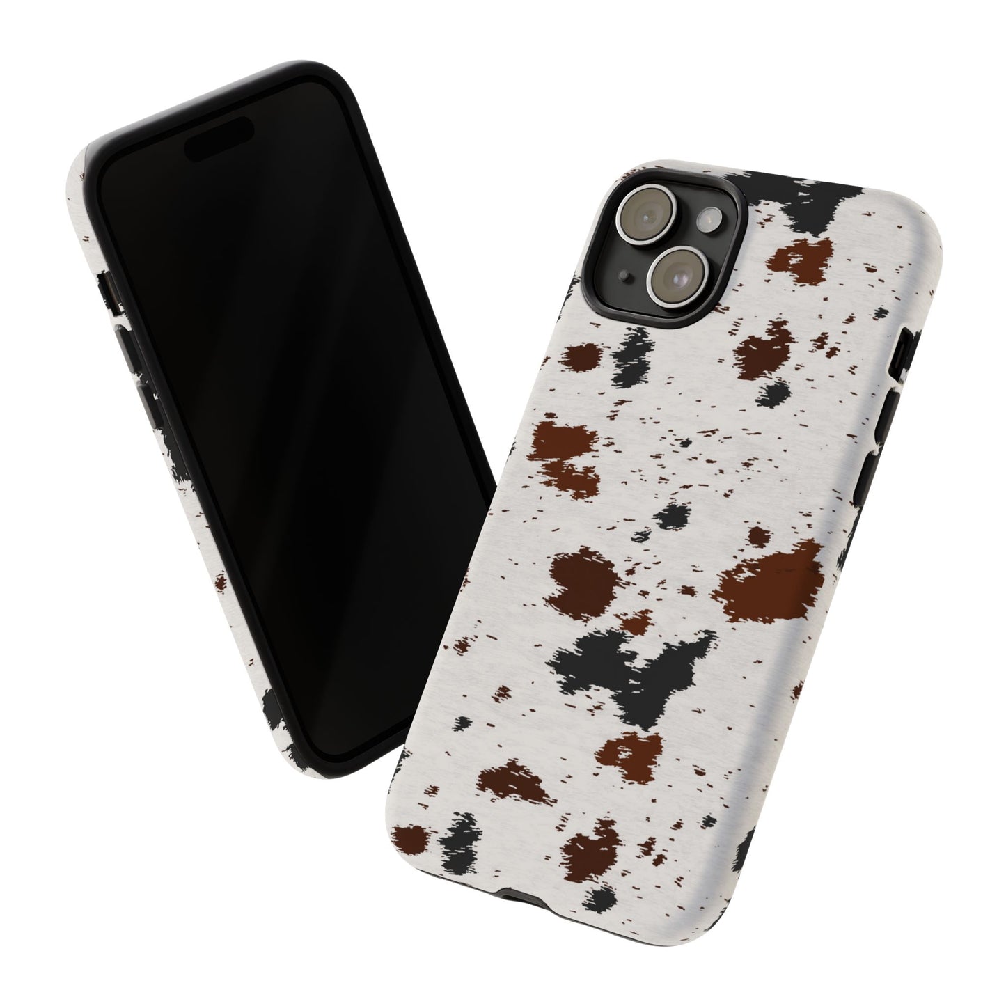 iPHONE Cow Print Tough Phone Case l GIFT FOR HIM AND HER