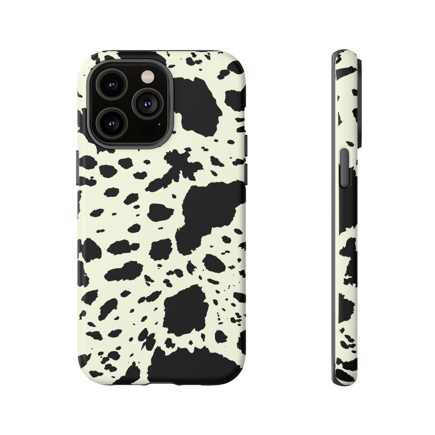 iPHONE Cow Print Tough Phone Cases l Durable Protection