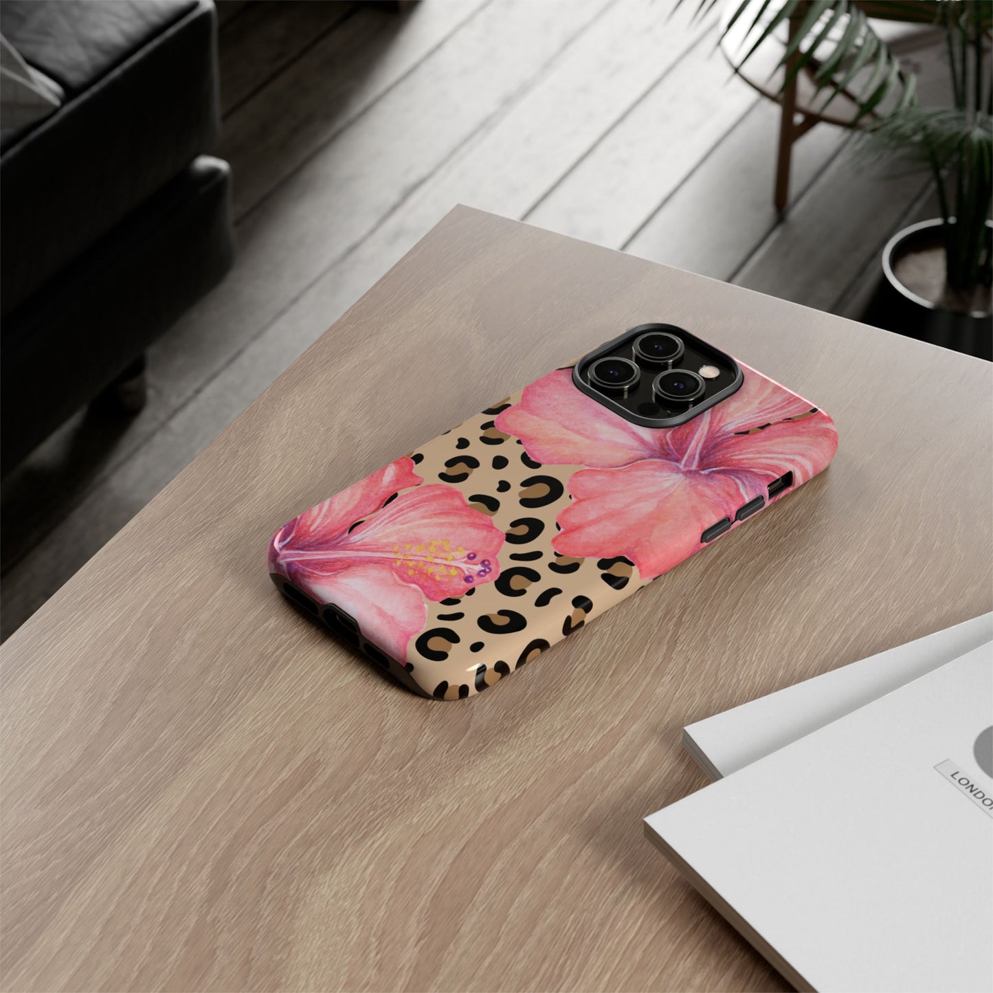 Leopard and Hibiscus iPHONE Tough Cases l Perfect for the Summer