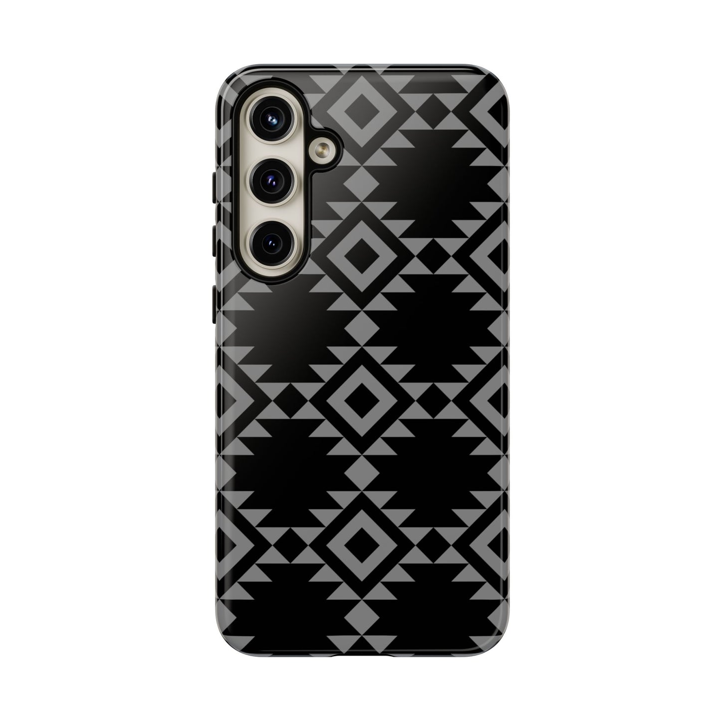 SAMSUNG Tribal Pattern Black and Grey Tough Phone Case | MADE FOR HIM AND HER