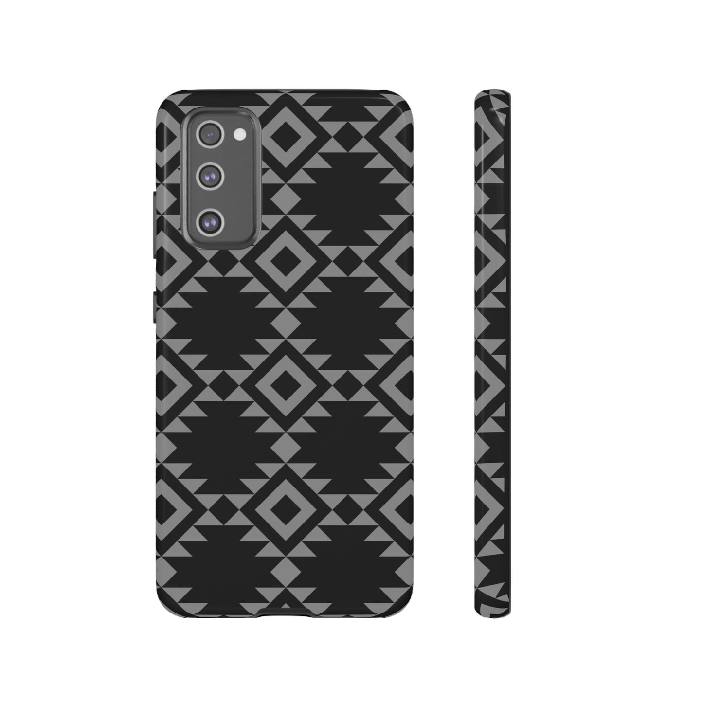 SAMSUNG Tribal Pattern Black and Grey Tough Phone Case | MADE FOR HIM AND HER
