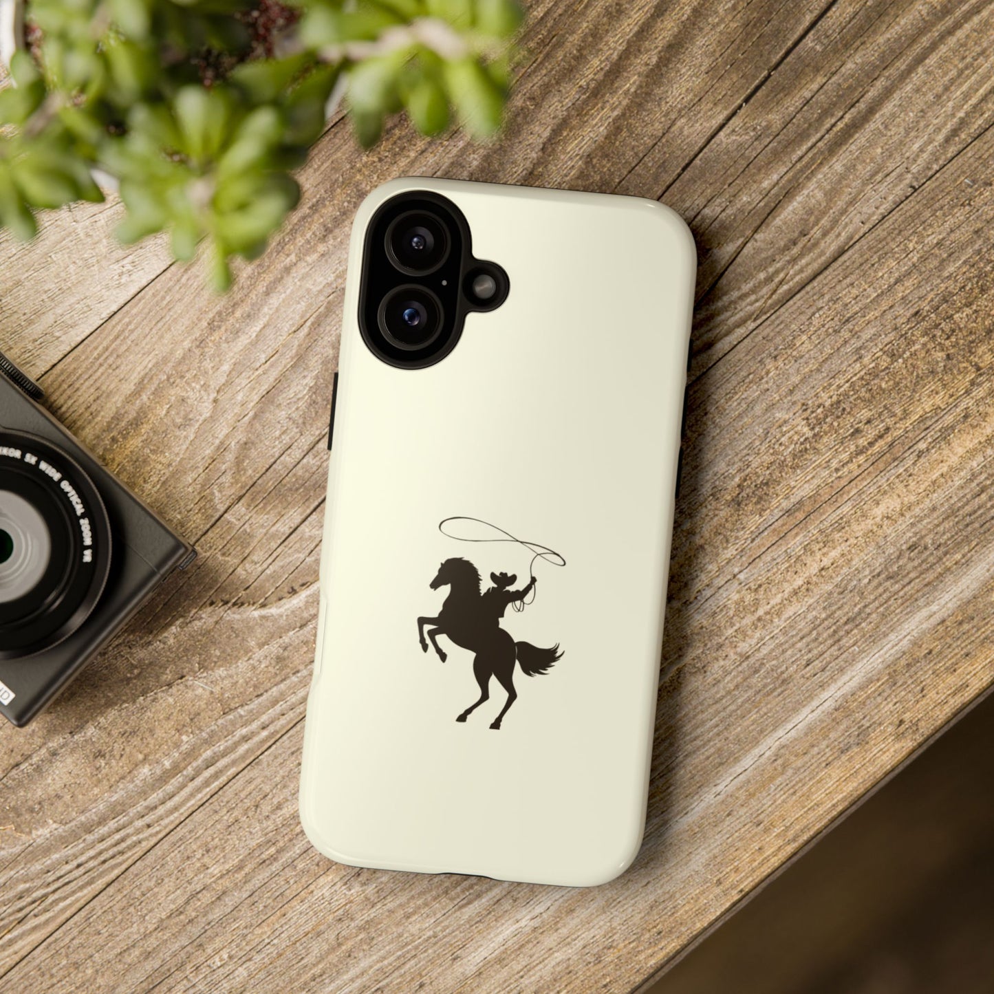 iPHONE Western Horse Rider Phone Case l Durable Phone Cover, Cowboy Style, Tough Case