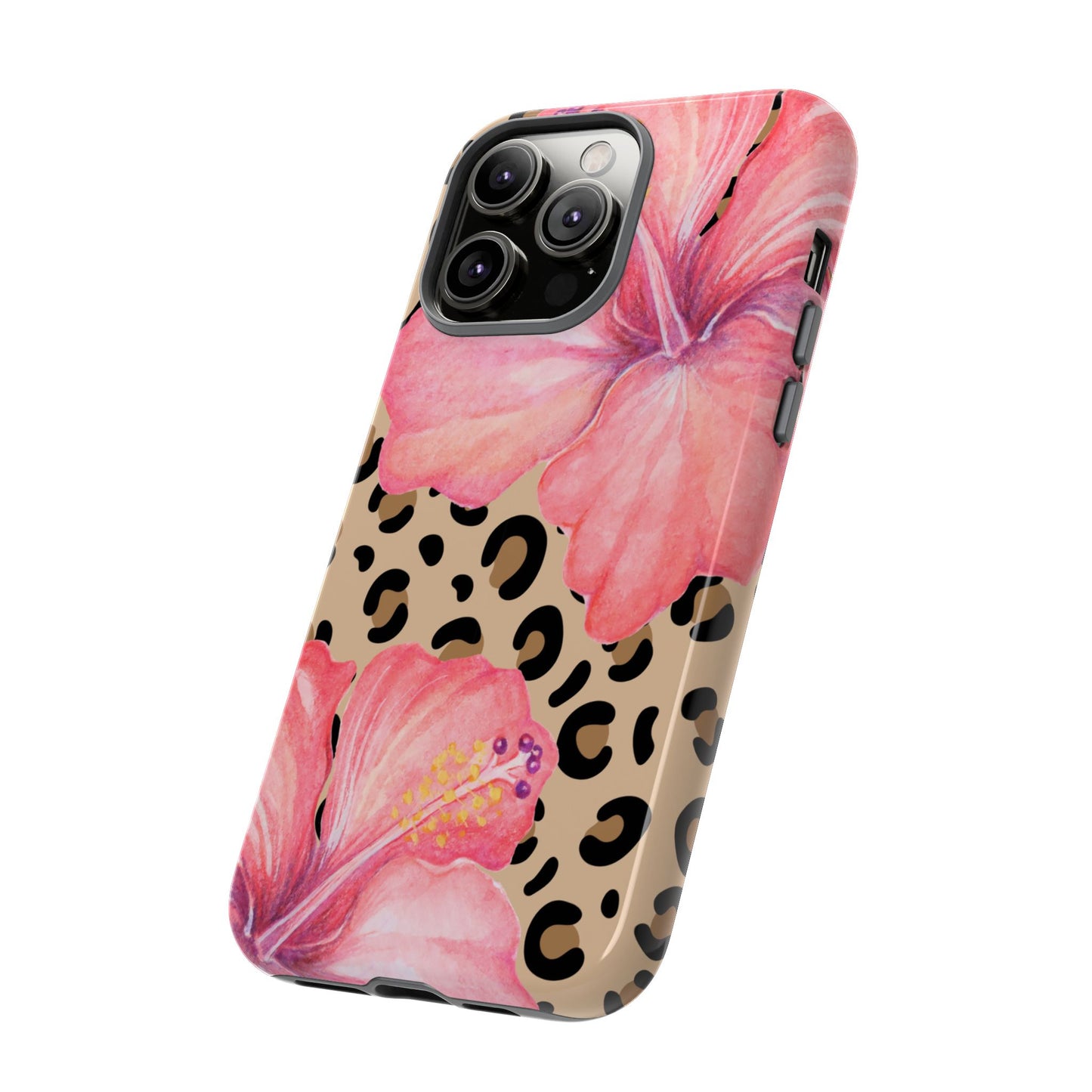 Leopard and Hibiscus iPHONE Tough Cases l Perfect for the Summer