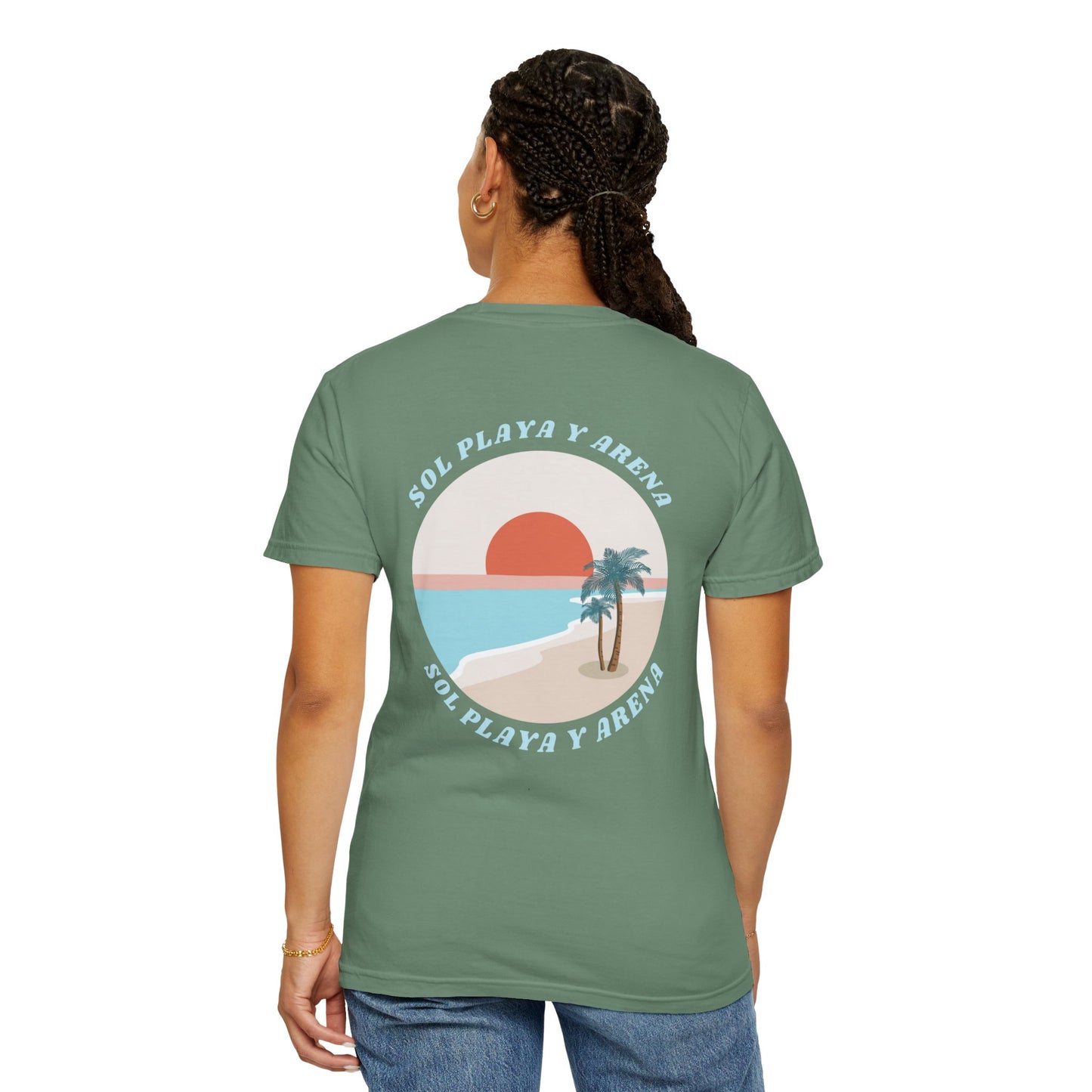 "Sol, Playa, y Arena" Beach Vibe T-Shirt Summer Apparel l Unisex Casual Wear
