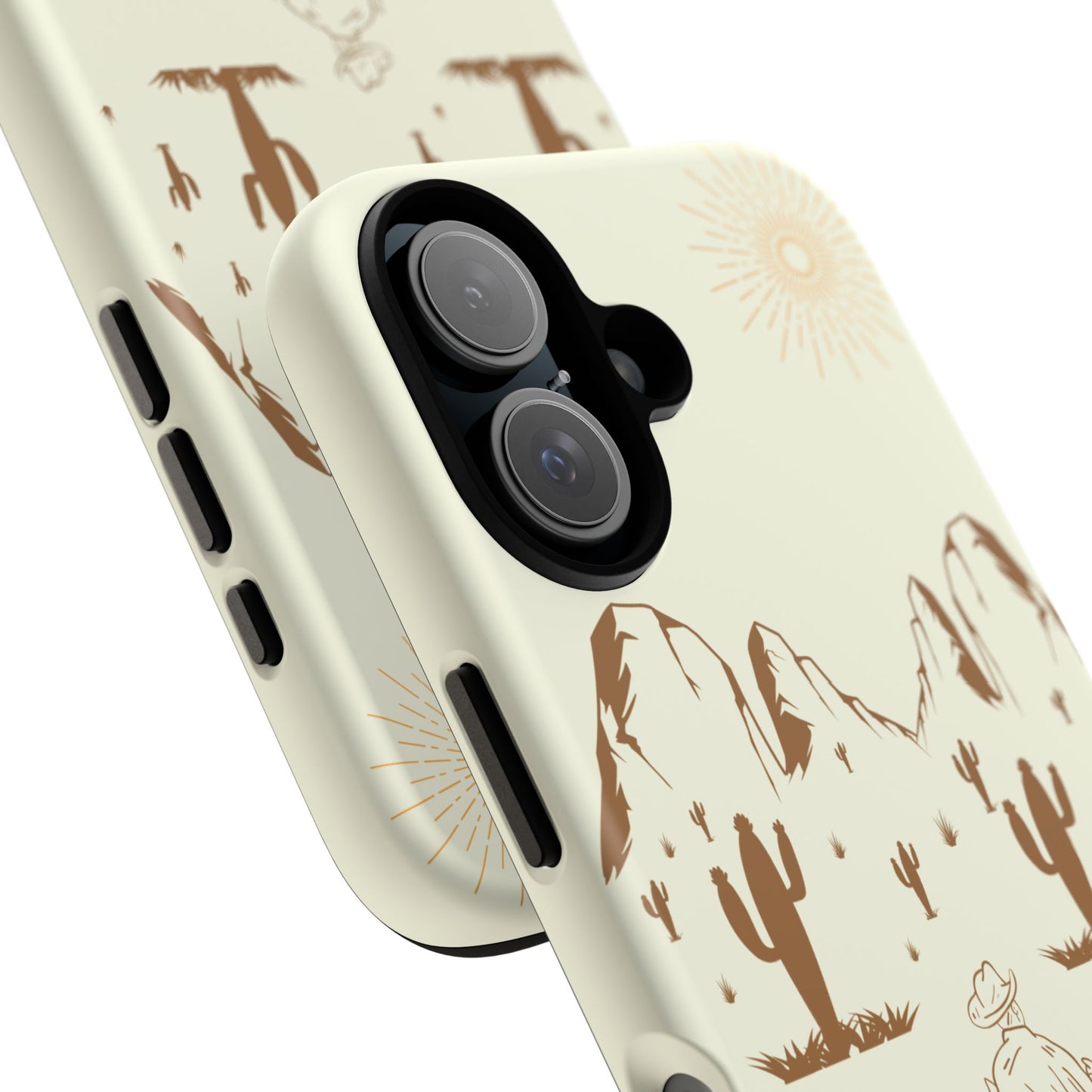 iPHONE Cowboy Riding into the Sunset Tough Phone Case