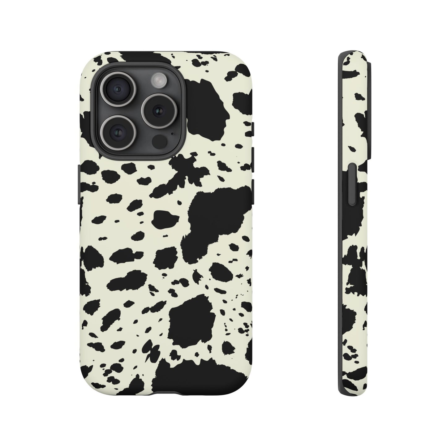 iPHONE Cow Print Tough Phone Cases l Durable Protection