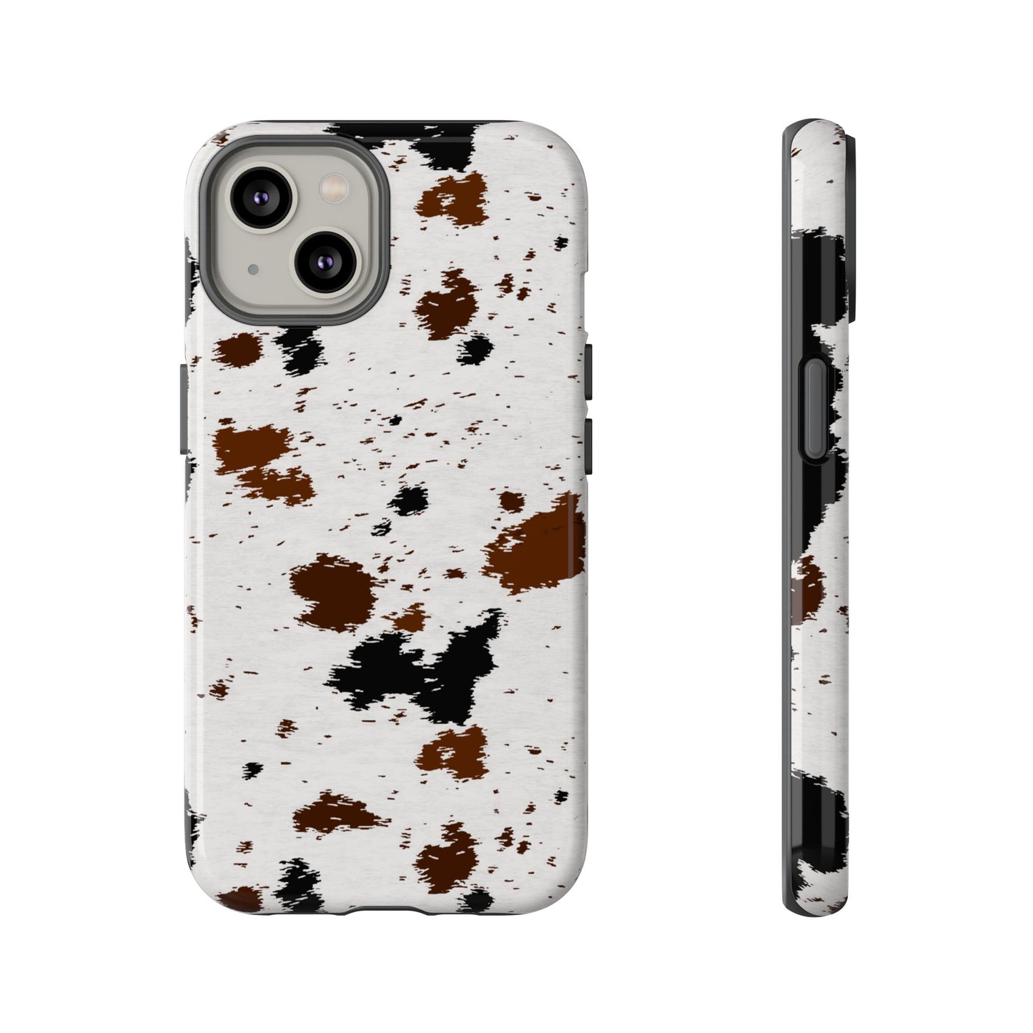 iPHONE Cow Print Tough Phone Case l GIFT FOR HIM AND HER