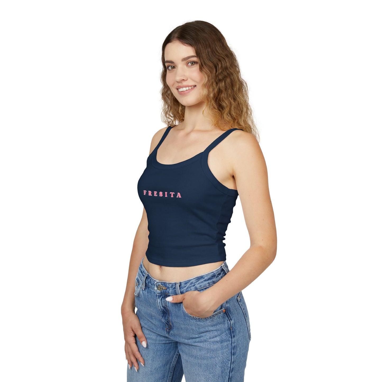 "Fresita" Women's Spaghetti Strap Tank Top l Cute Summer Top, Casual Wear