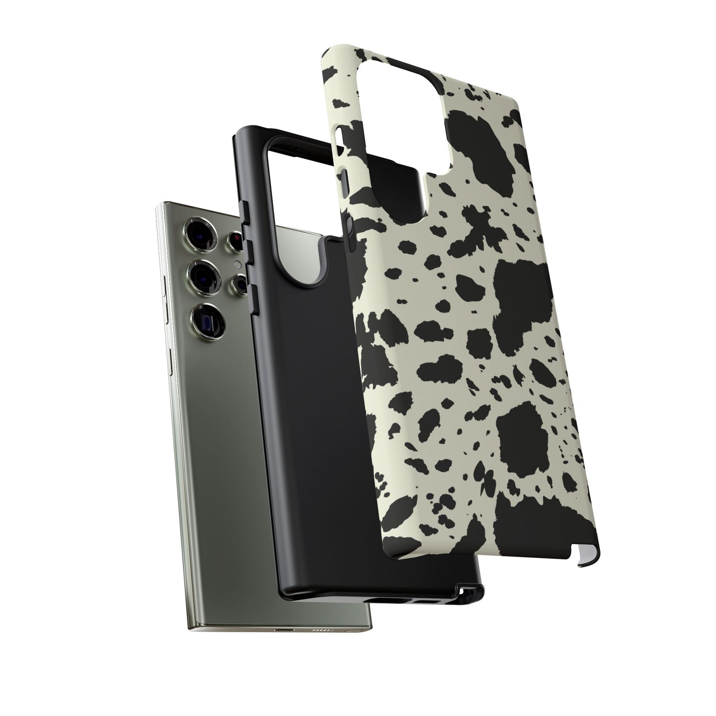 SAMSUNG Cow Print Tough Phone Cases l Durable Protection