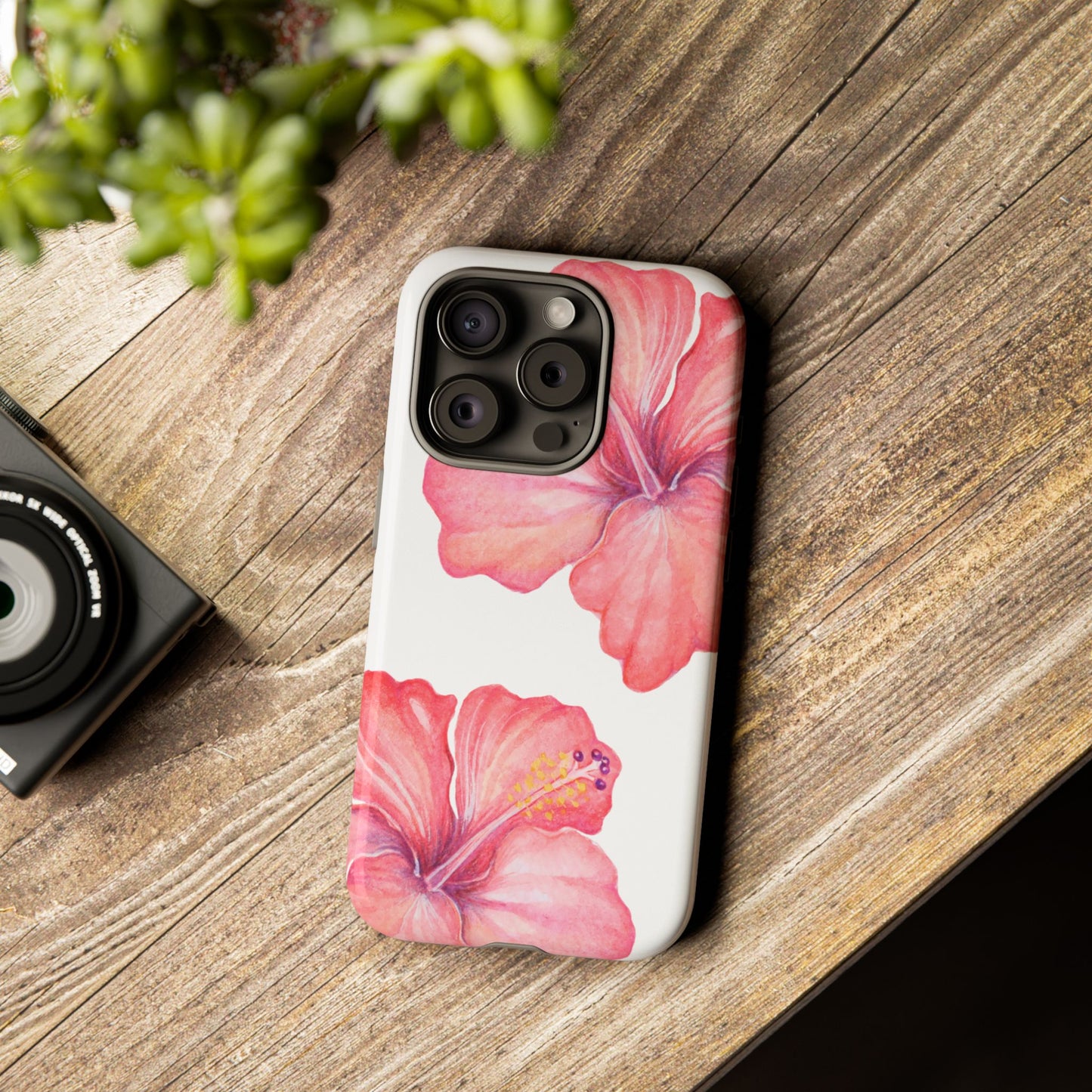 iPHONE Hibiscus Tough Case l Summer Vibe Mobile Case