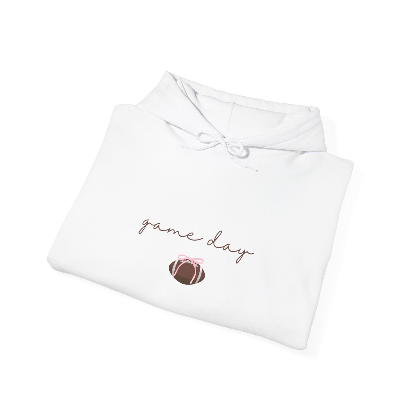 CUSTOMIZABLE "Game Day" Cozy Football Graphic Hoodie - Perfect for Game Day, Casual Wear, Gift for Sports Fans, Unisex Sweatshirt