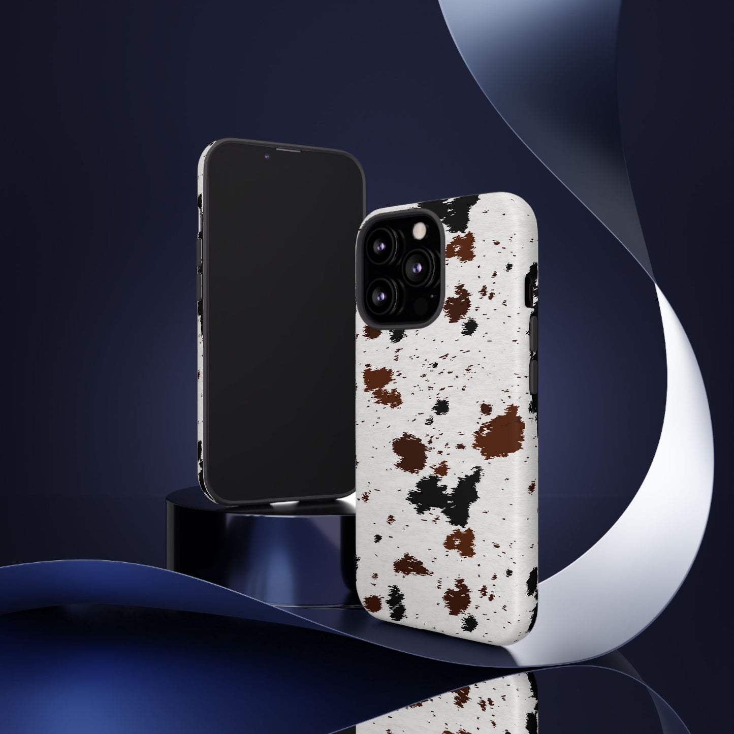 iPHONE Cow Print Tough Phone Case l GIFT FOR HIM AND HER