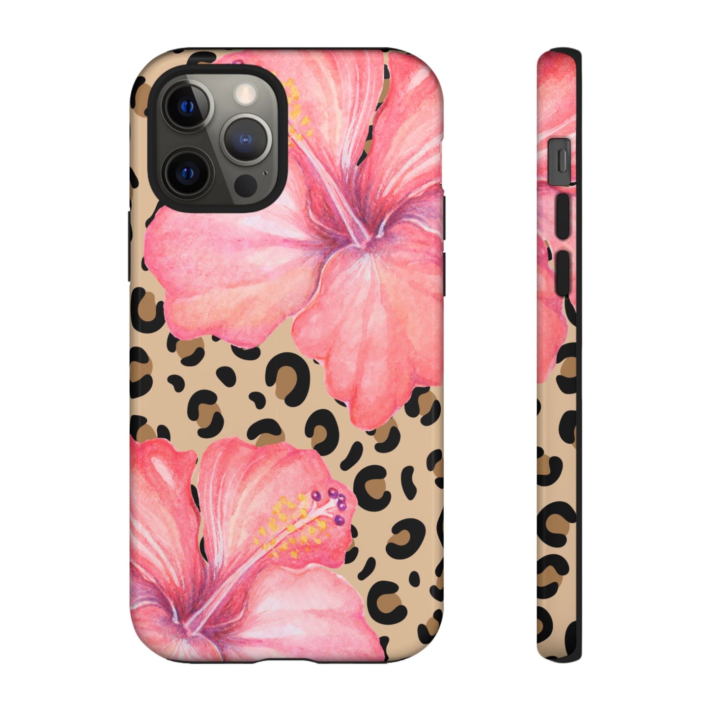 Leopard and Hibiscus iPHONE Tough Cases l Perfect for the Summer
