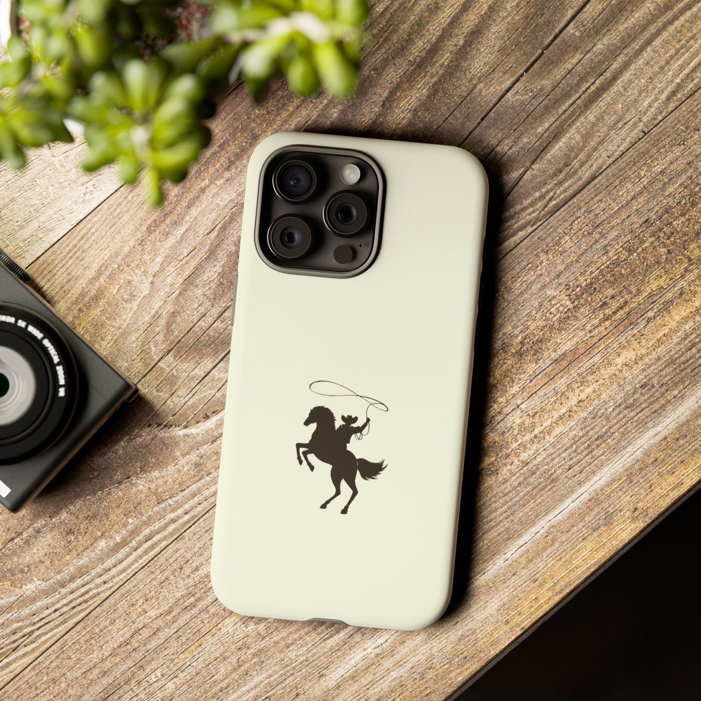 iPHONE Western Horse Rider Phone Case l Durable Phone Cover, Cowboy Style, Tough Case