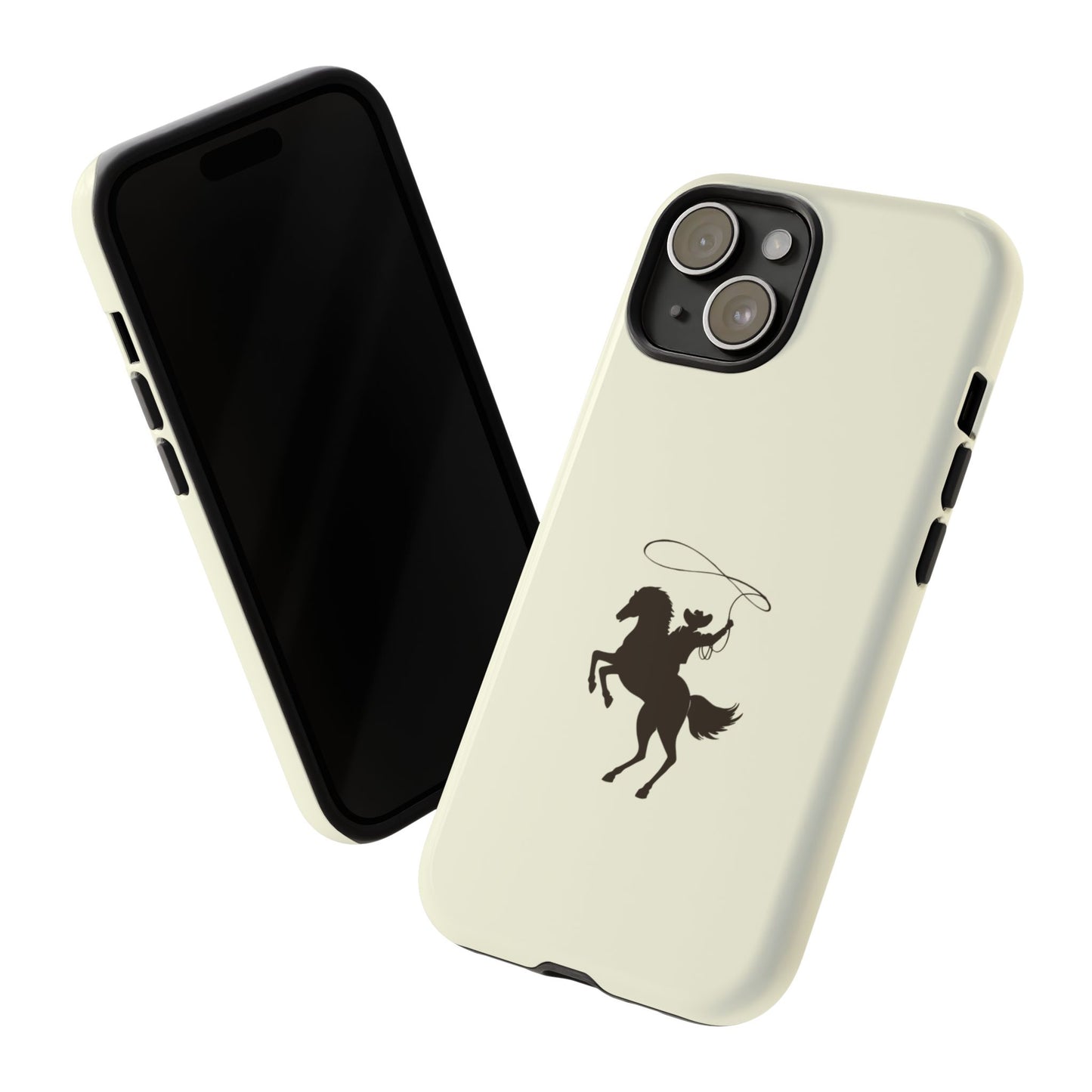 iPHONE Western Horse Rider Phone Case l Durable Phone Cover, Cowboy Style, Tough Case