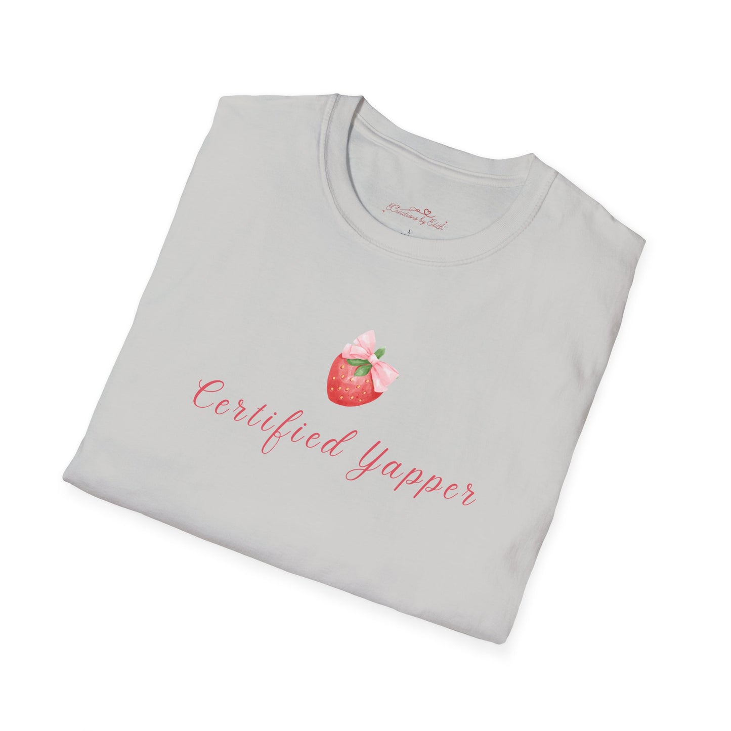 Certified Yapper Unisex Softstyle T-Shirt - Fun & Playful Vibe for Casual Wear