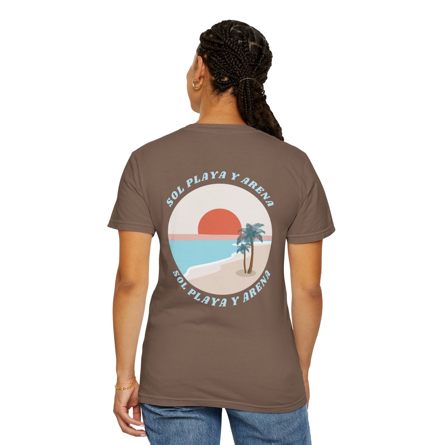 "Sol, Playa, y Arena" Beach Vibe T-Shirt Summer Apparel l Unisex Casual Wear