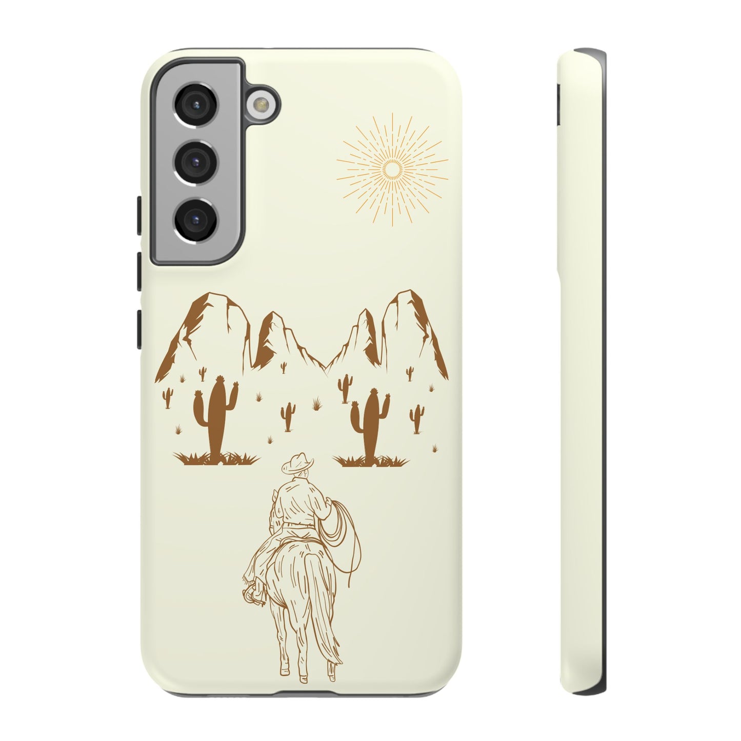 SAMSUNG Cowboy Riding into the Sunset Tough Phone Case