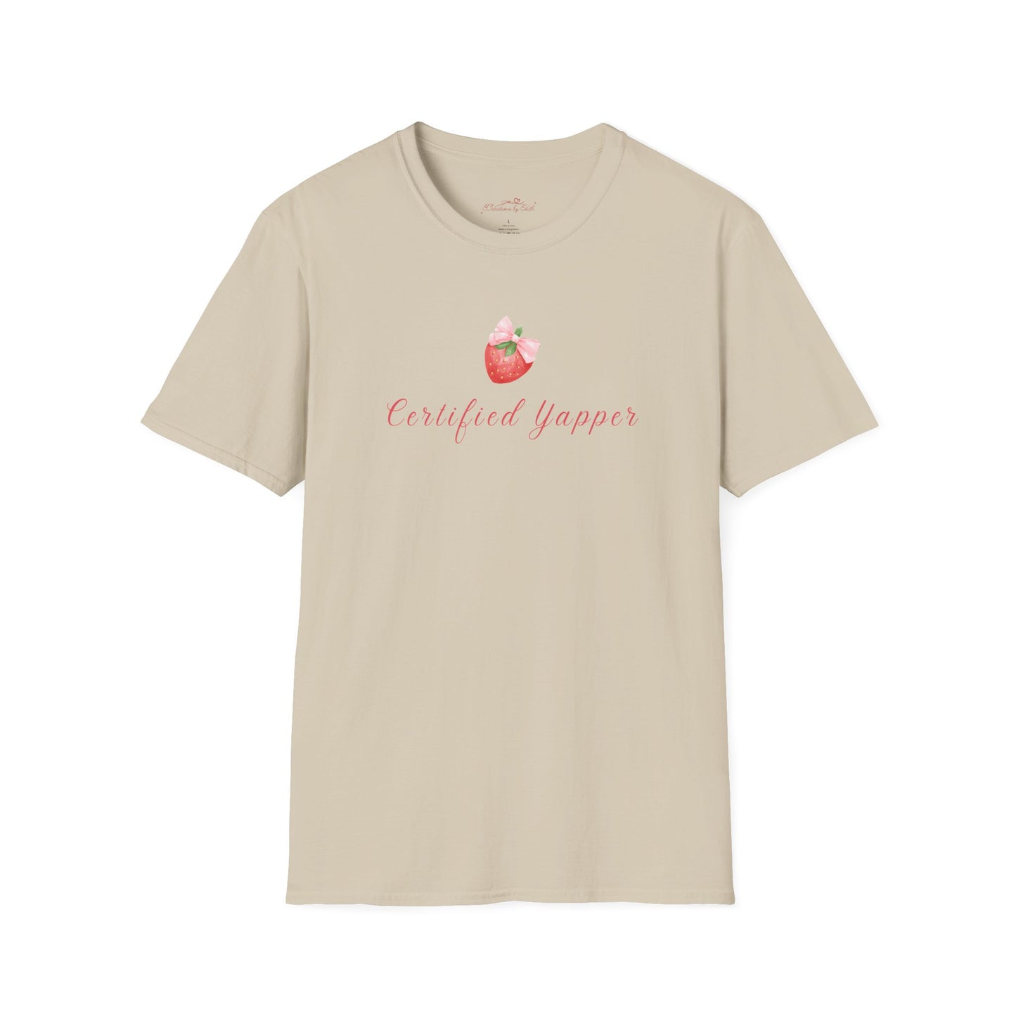 Certified Yapper Unisex Softstyle T-Shirt - Fun & Playful Vibe for Casual Wear
