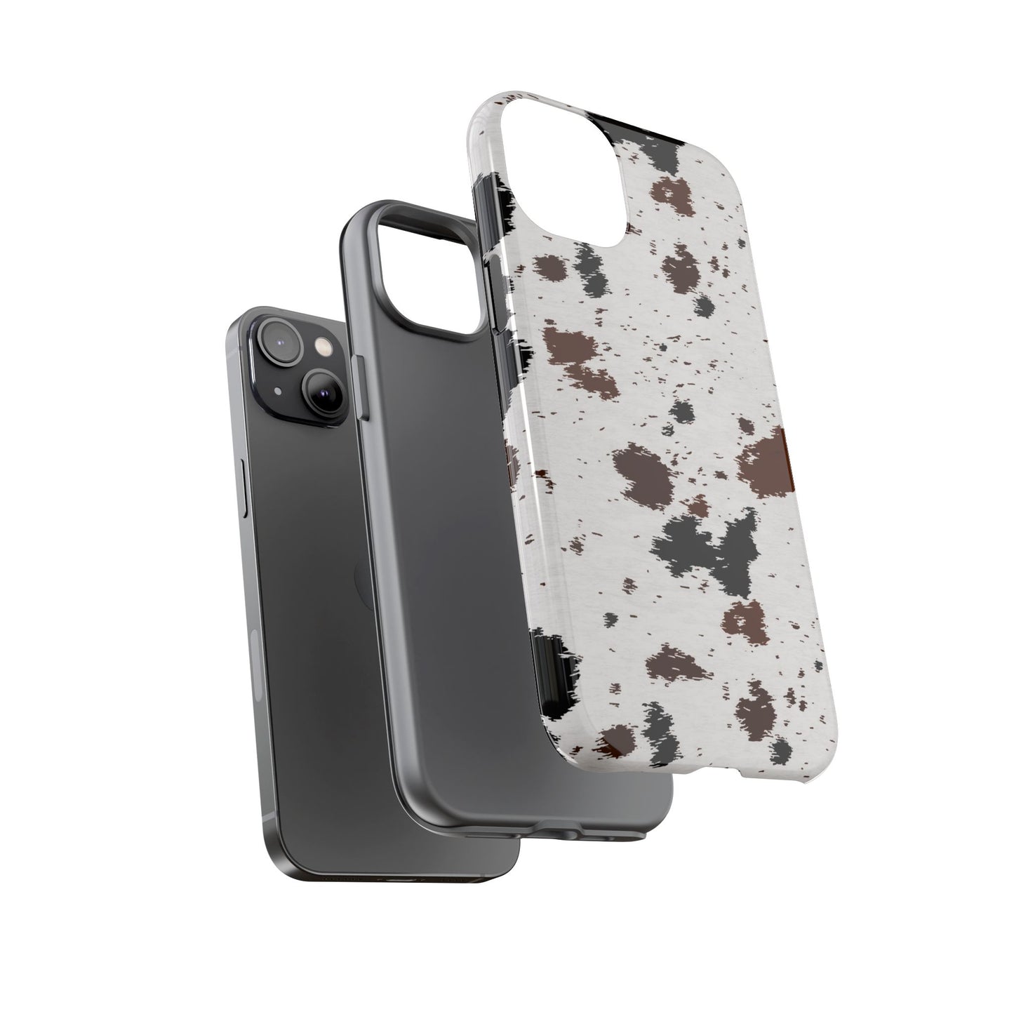 iPHONE Cow Print Tough Phone Case l GIFT FOR HIM AND HER