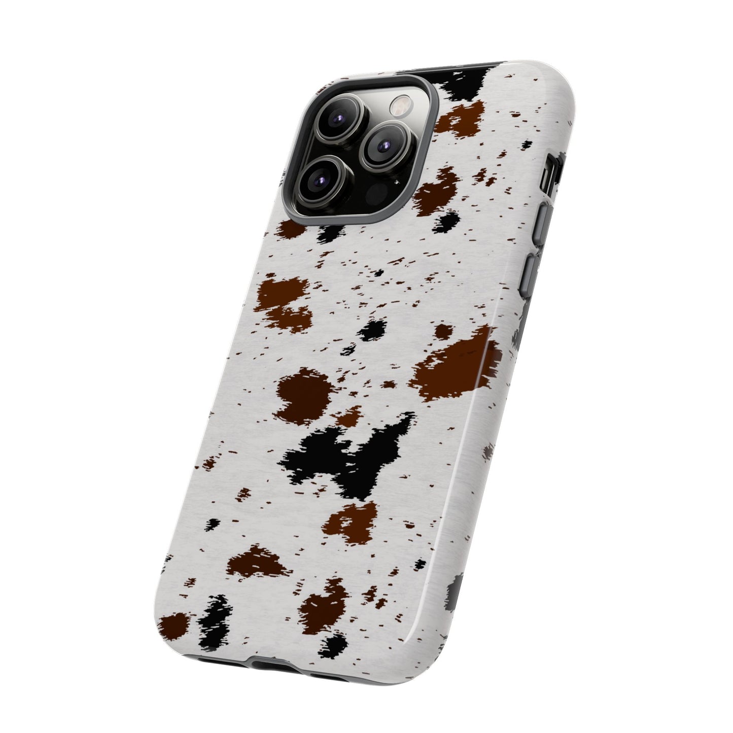 iPHONE Cow Print Tough Phone Case l GIFT FOR HIM AND HER
