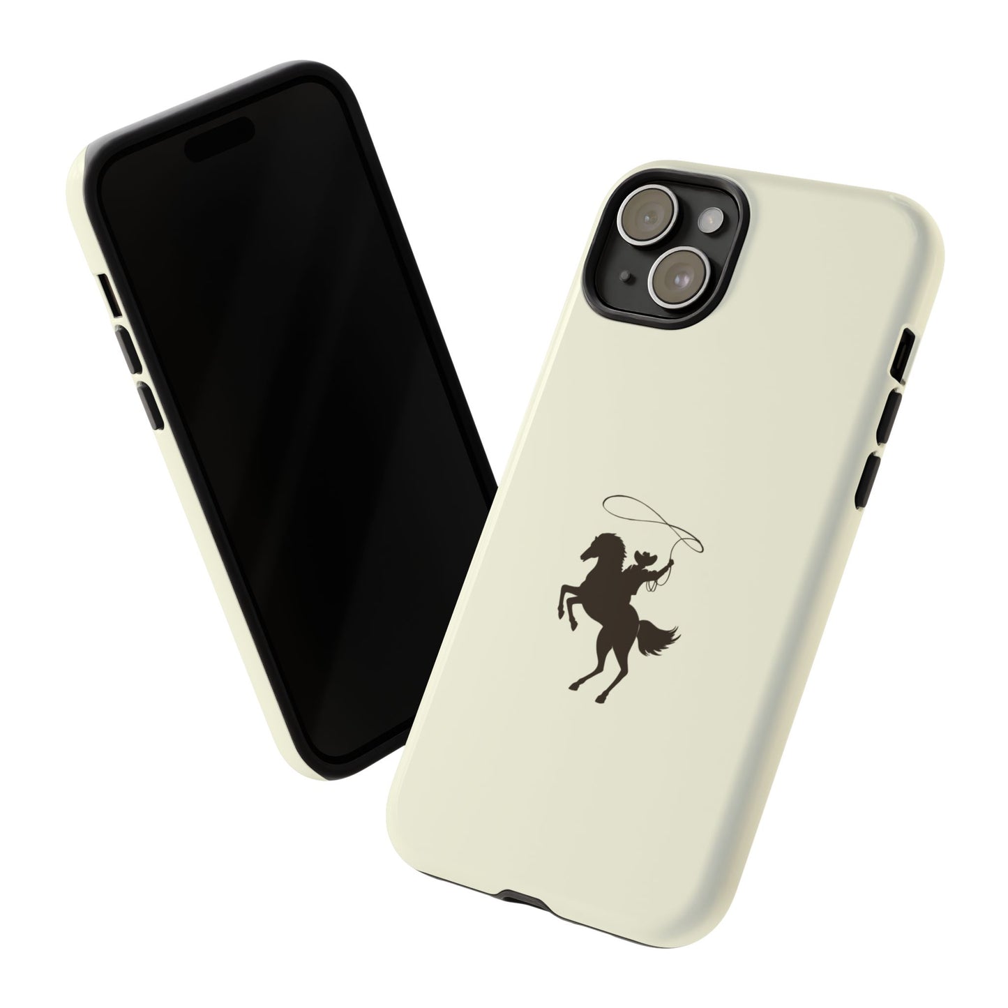 iPHONE Western Horse Rider Phone Case l Durable Phone Cover, Cowboy Style, Tough Case