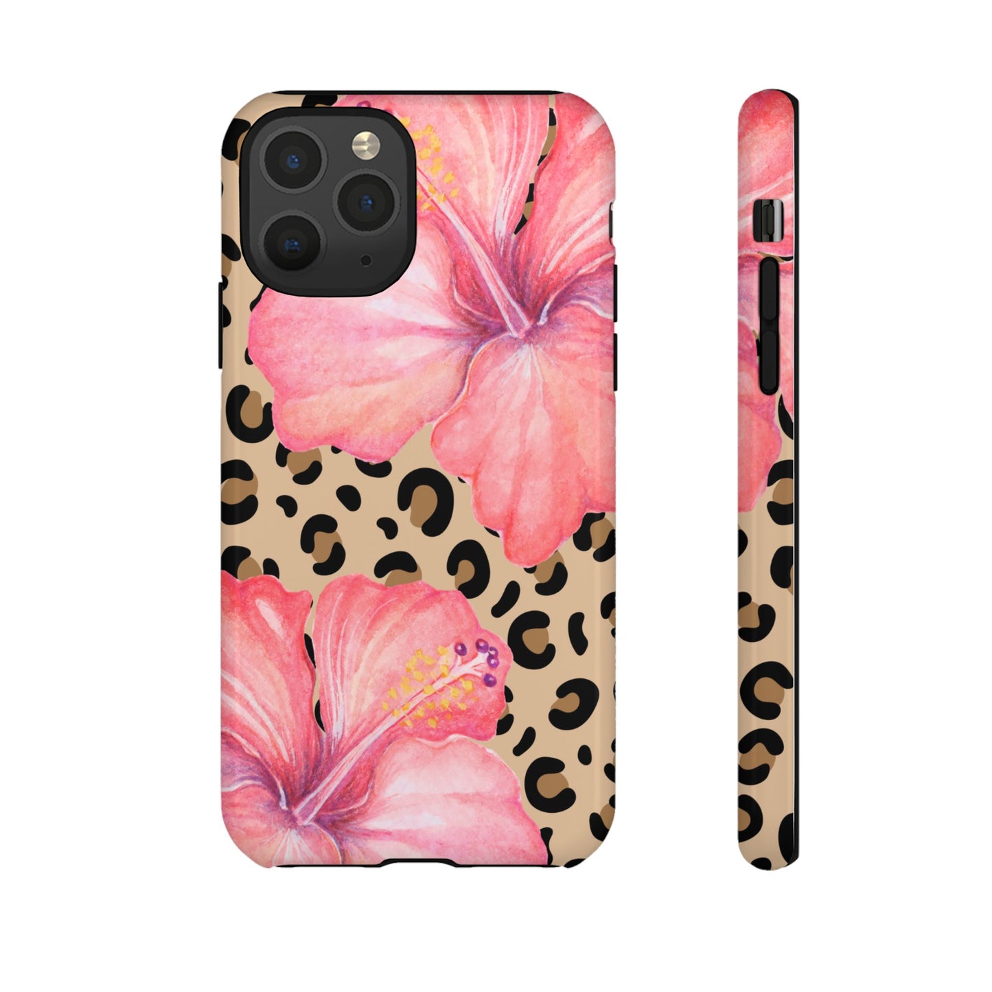 Leopard and Hibiscus iPHONE Tough Cases l Perfect for the Summer