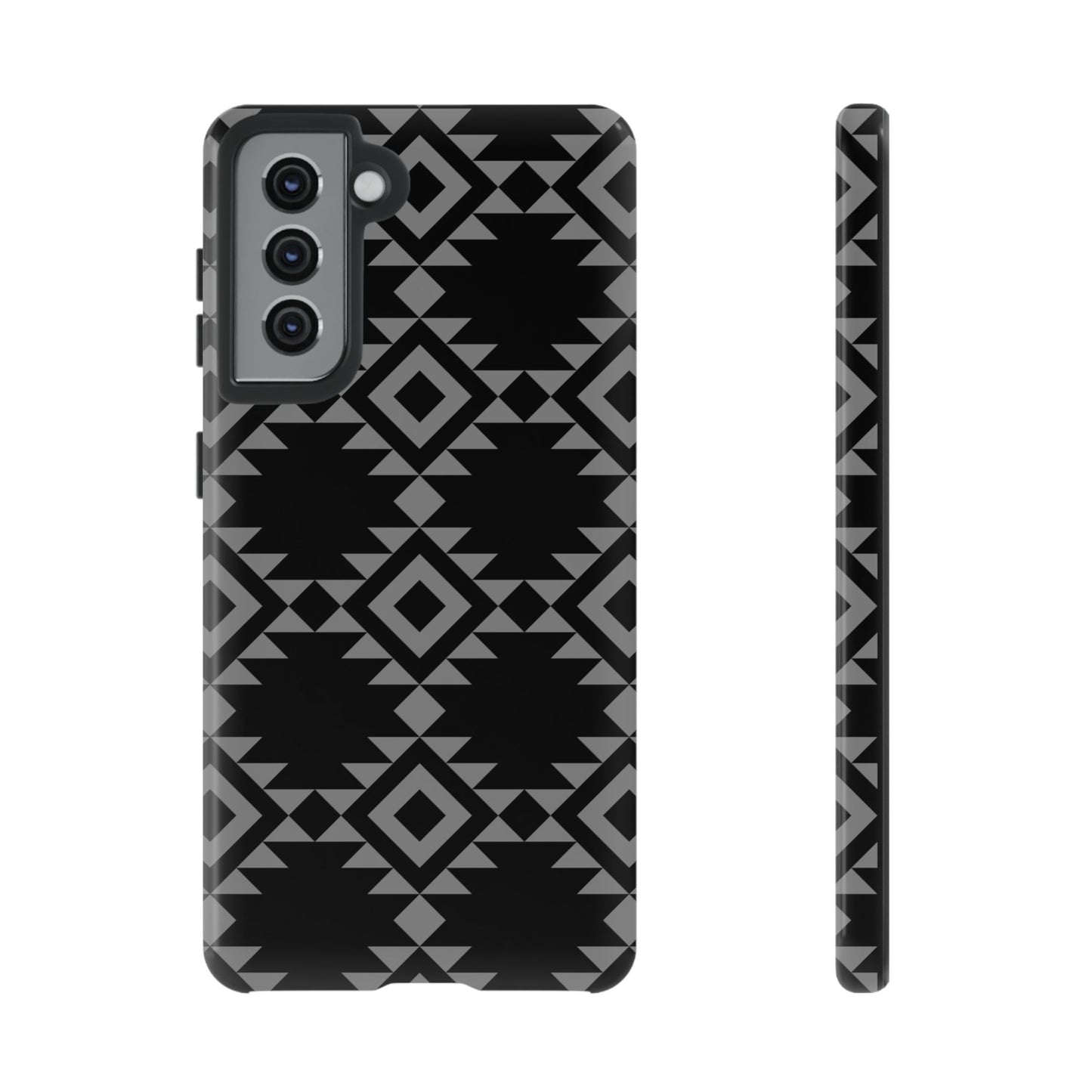 SAMSUNG Tribal Pattern Black and Grey Tough Phone Case | MADE FOR HIM AND HER