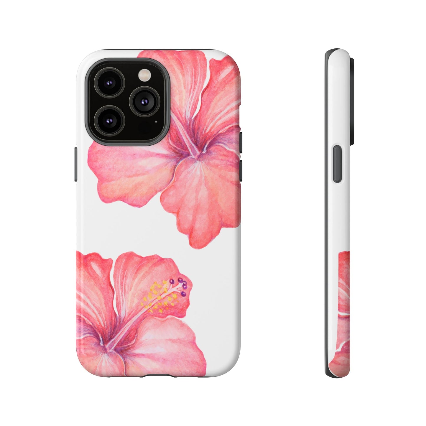 iPHONE Hibiscus Tough Case l Summer Vibe Mobile Case