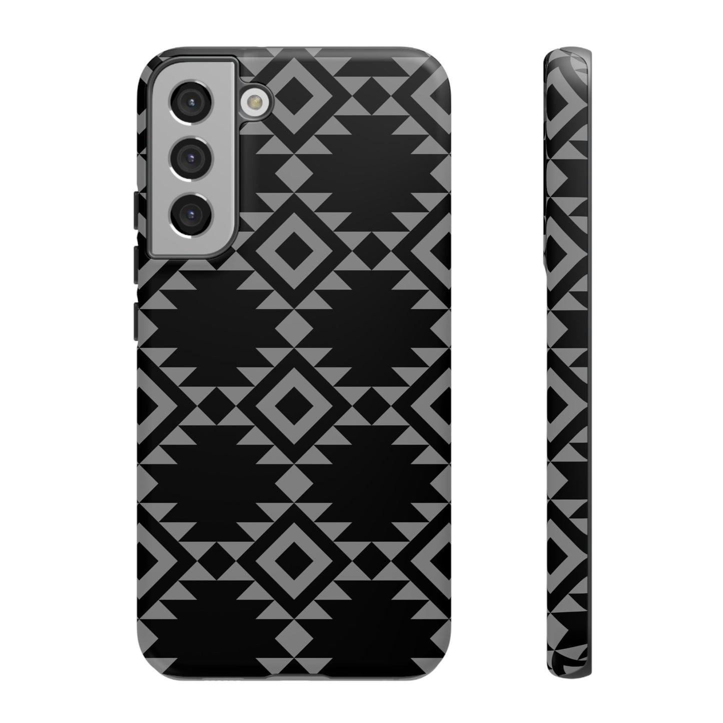SAMSUNG Tribal Pattern Black and Grey Tough Phone Case | MADE FOR HIM AND HER