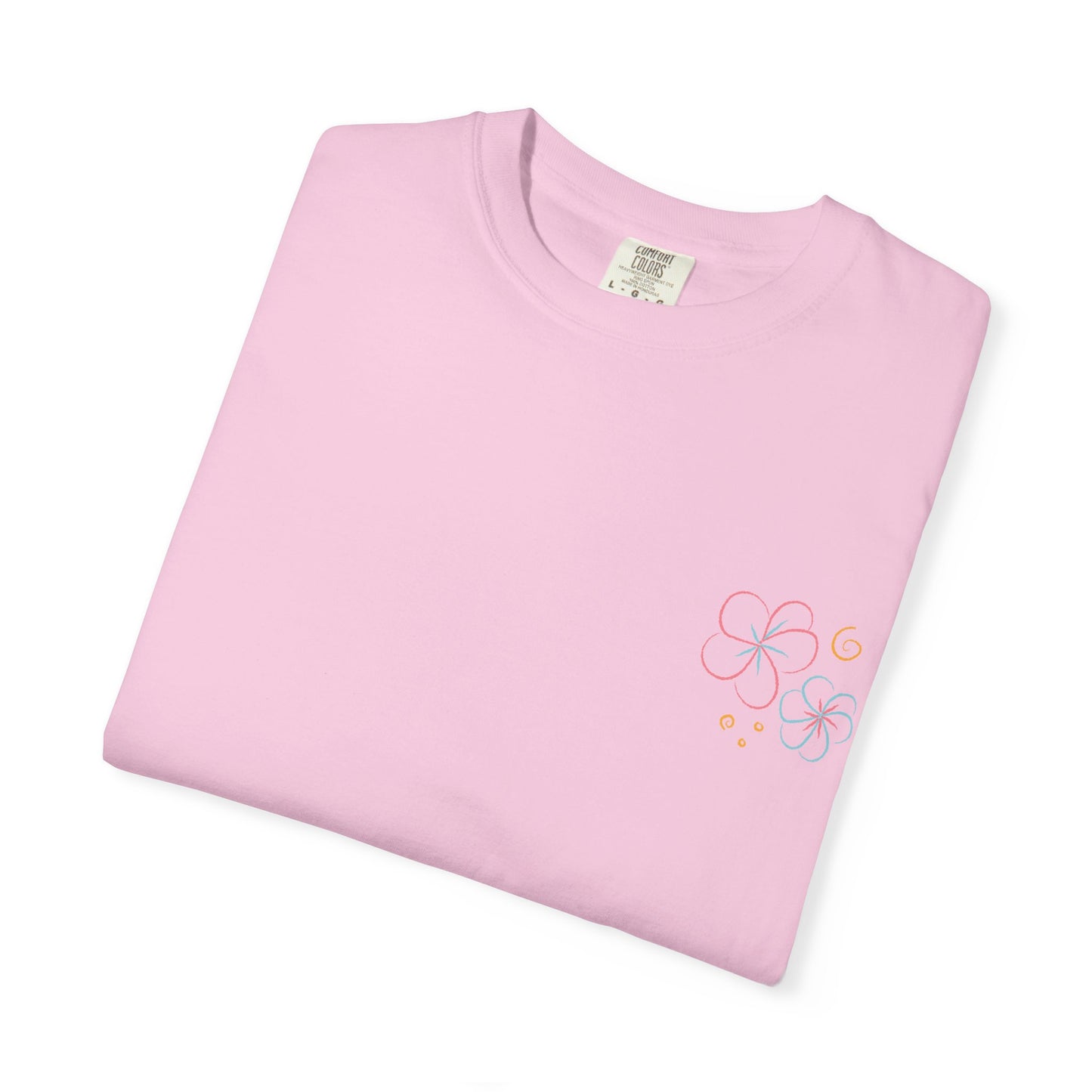Pastel Hibiscus Logo Garment-Dyed Tee l Summer Essential