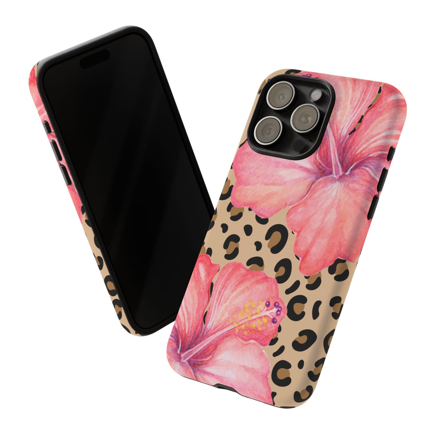 Leopard and Hibiscus iPHONE Tough Cases l Perfect for the Summer