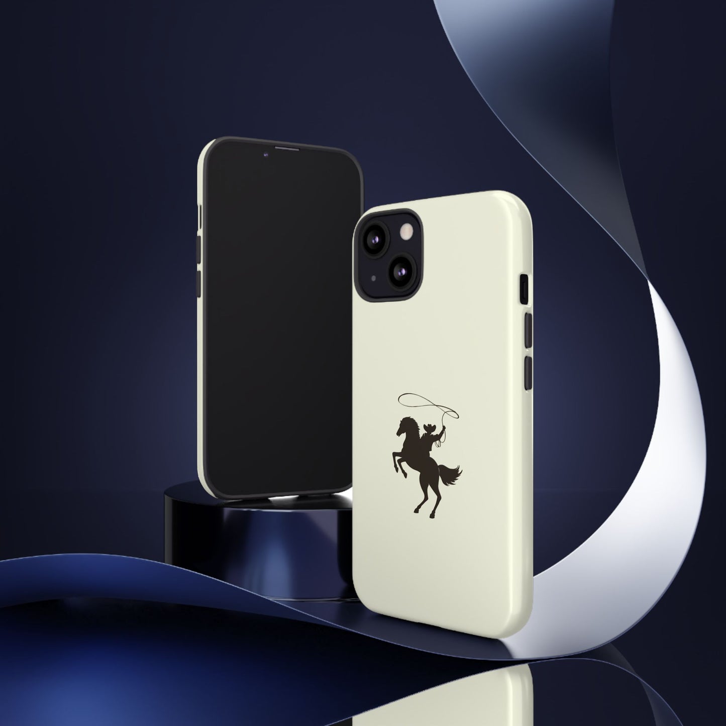 iPHONE Western Horse Rider Phone Case l Durable Phone Cover, Cowboy Style, Tough Case