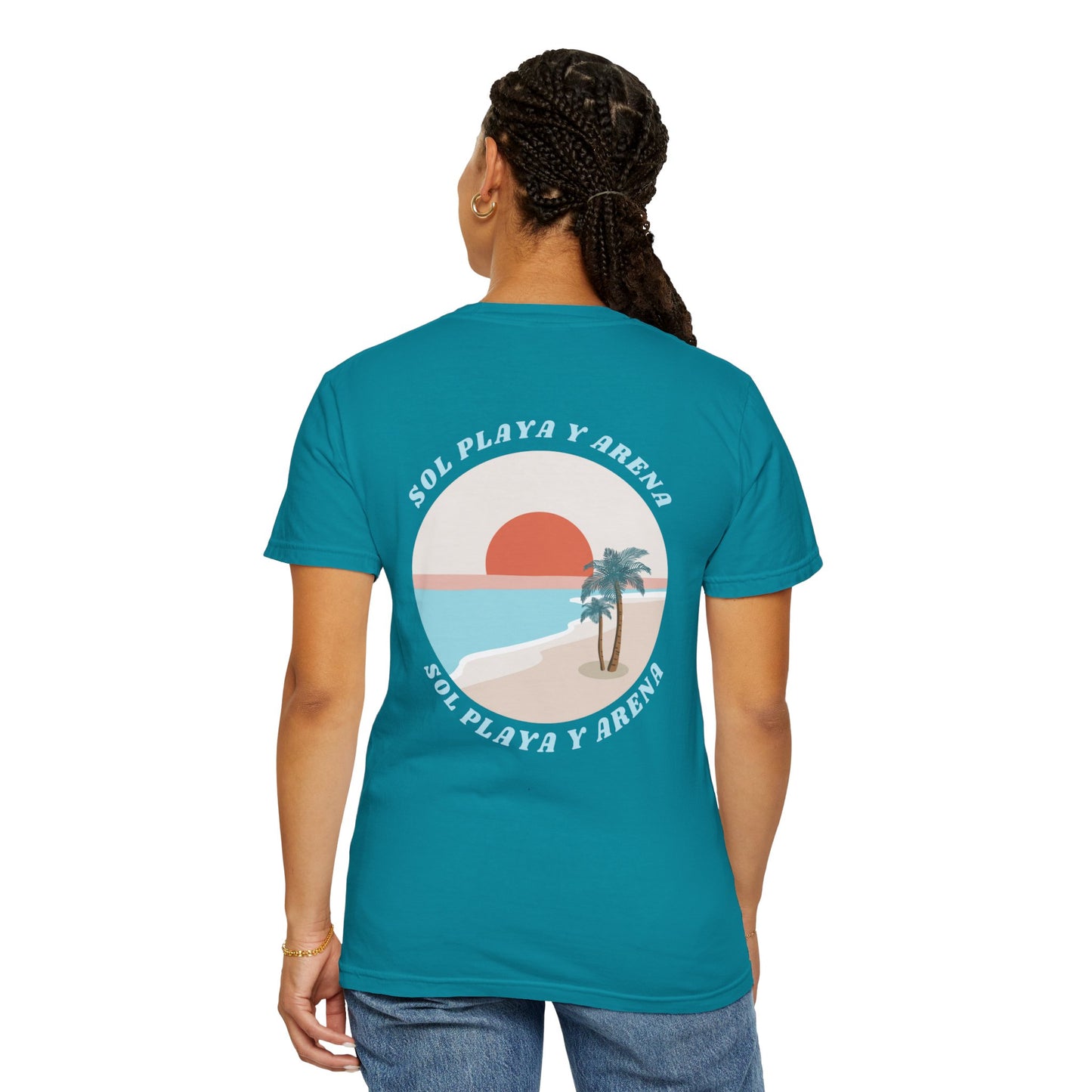 "Sol, Playa, y Arena" Beach Vibe T-Shirt Summer Apparel l Unisex Casual Wear