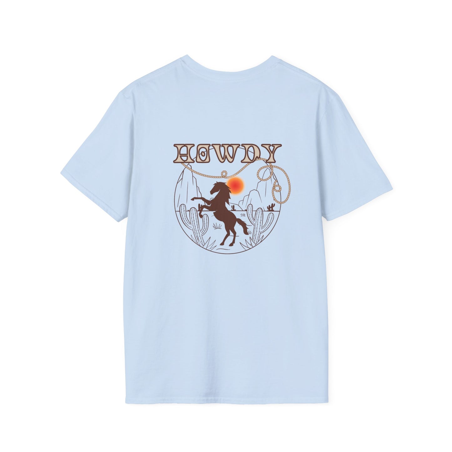 Howdy Cowboy Graphic Tee - Unisex Softstyle T-Shirt